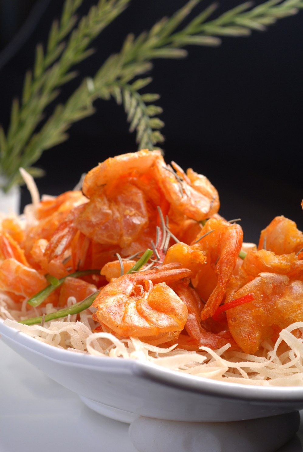 高清图片餐饮美食川菜迷你香草虾高清图片