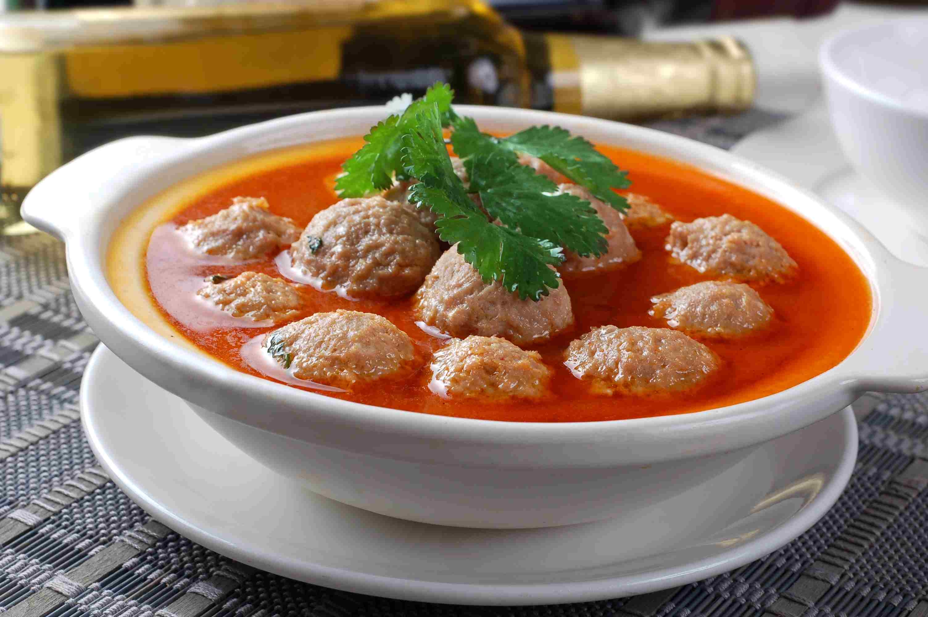 高清图片餐饮美食川菜香菜牛肉丸高清图片