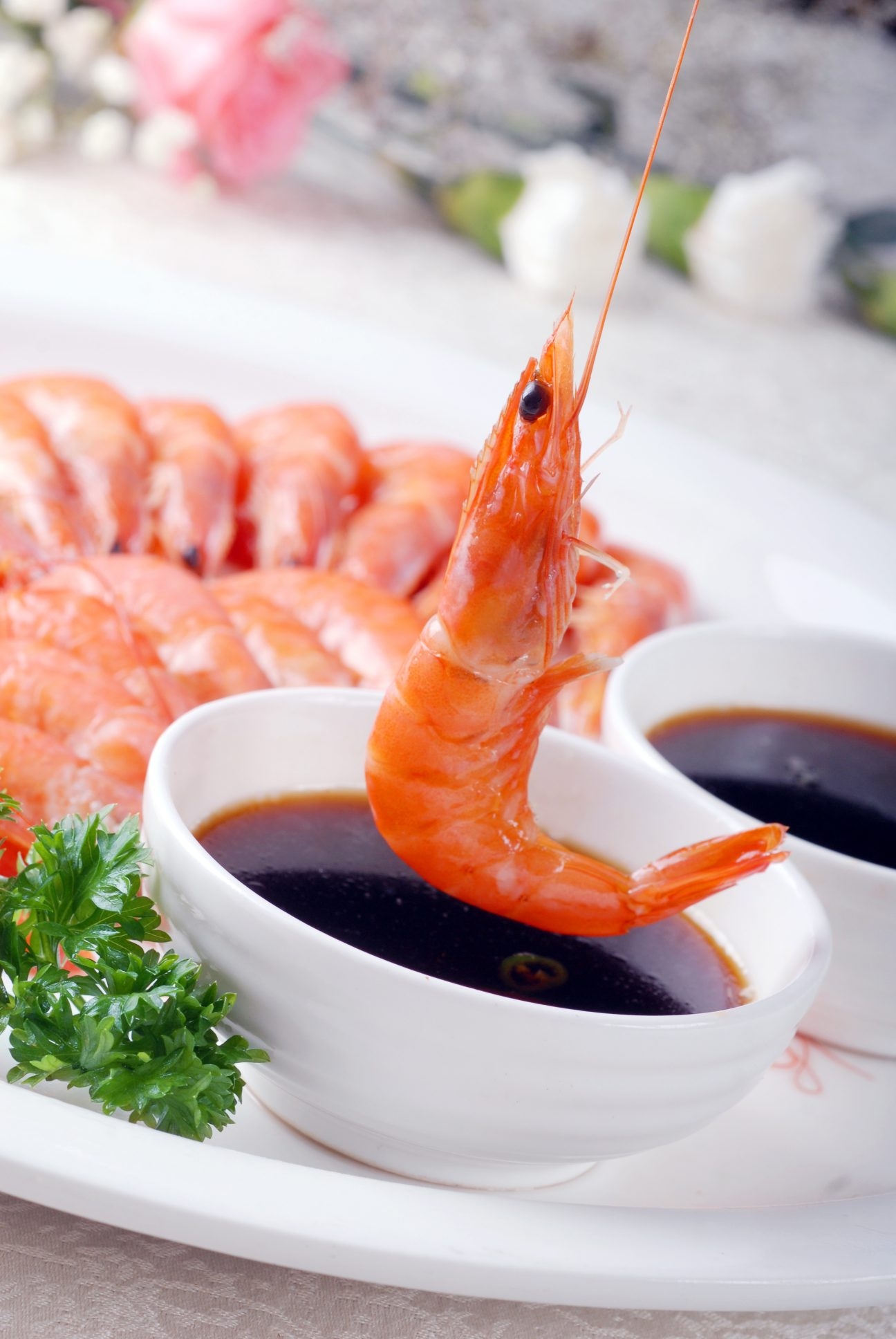 餐饮美食白灼虾高清图片