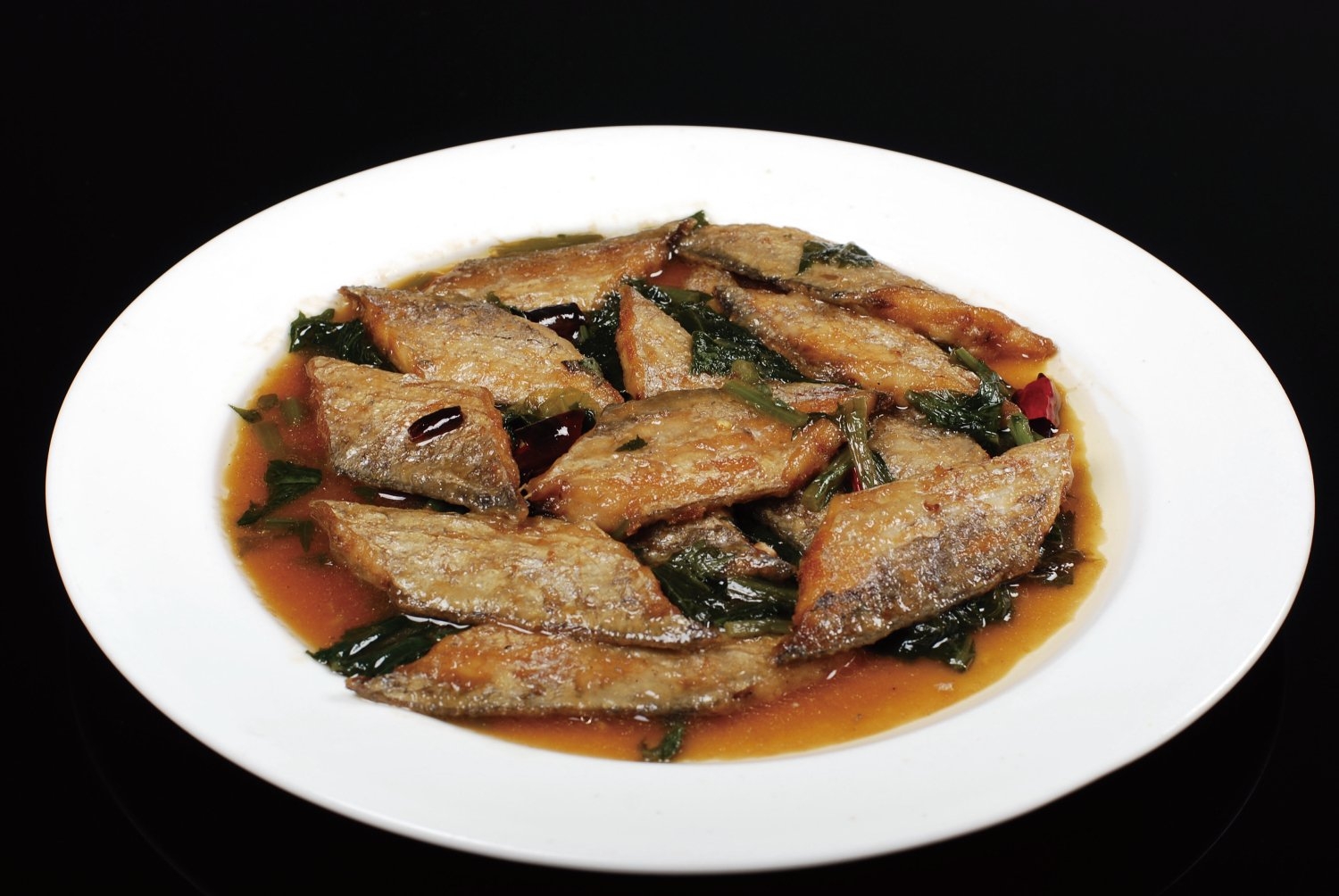 高清图片餐饮美食川菜雪里蕻烧带鱼高清图片