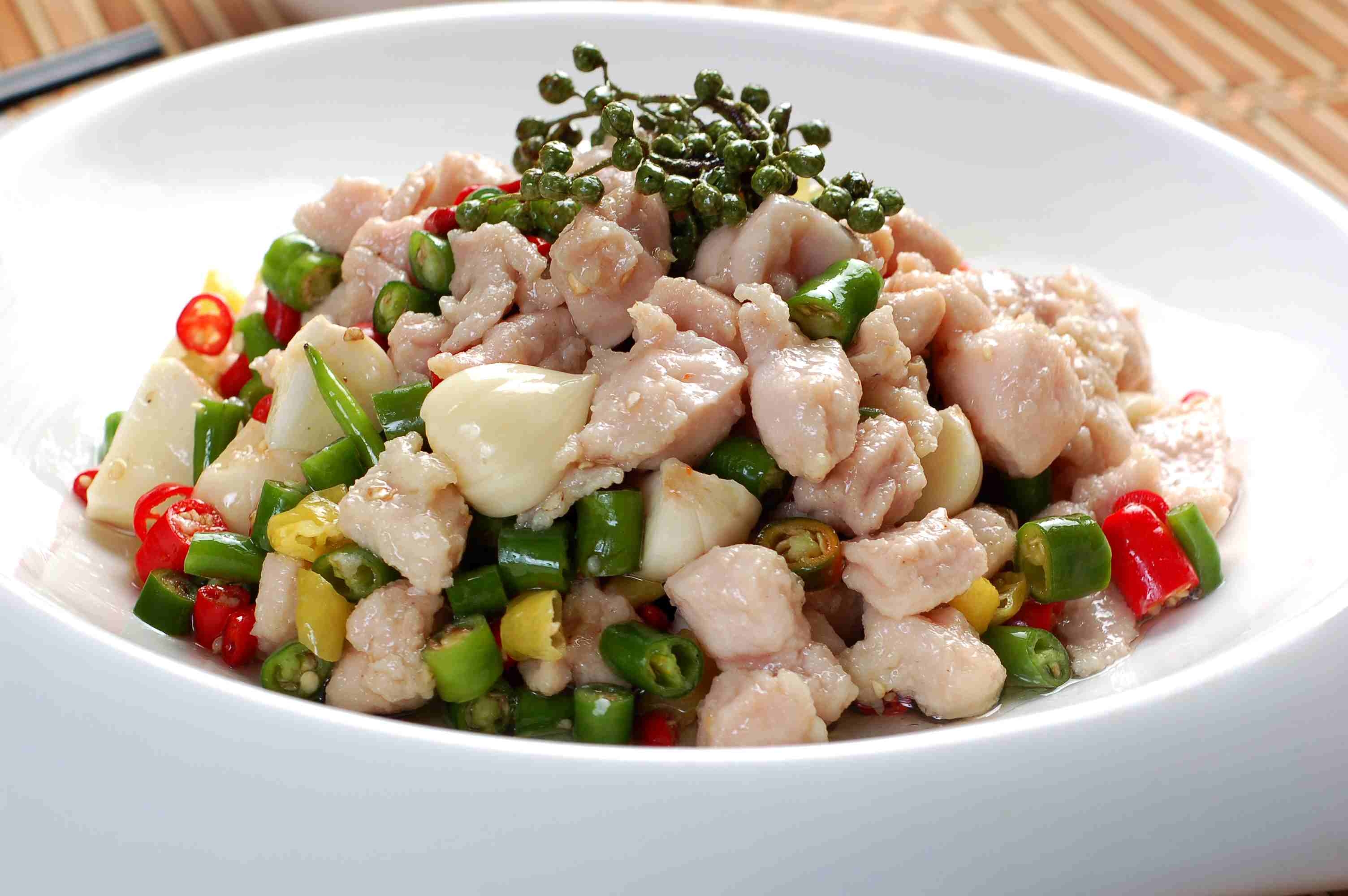 餐饮美食川菜双椒嫩兔高清图片785