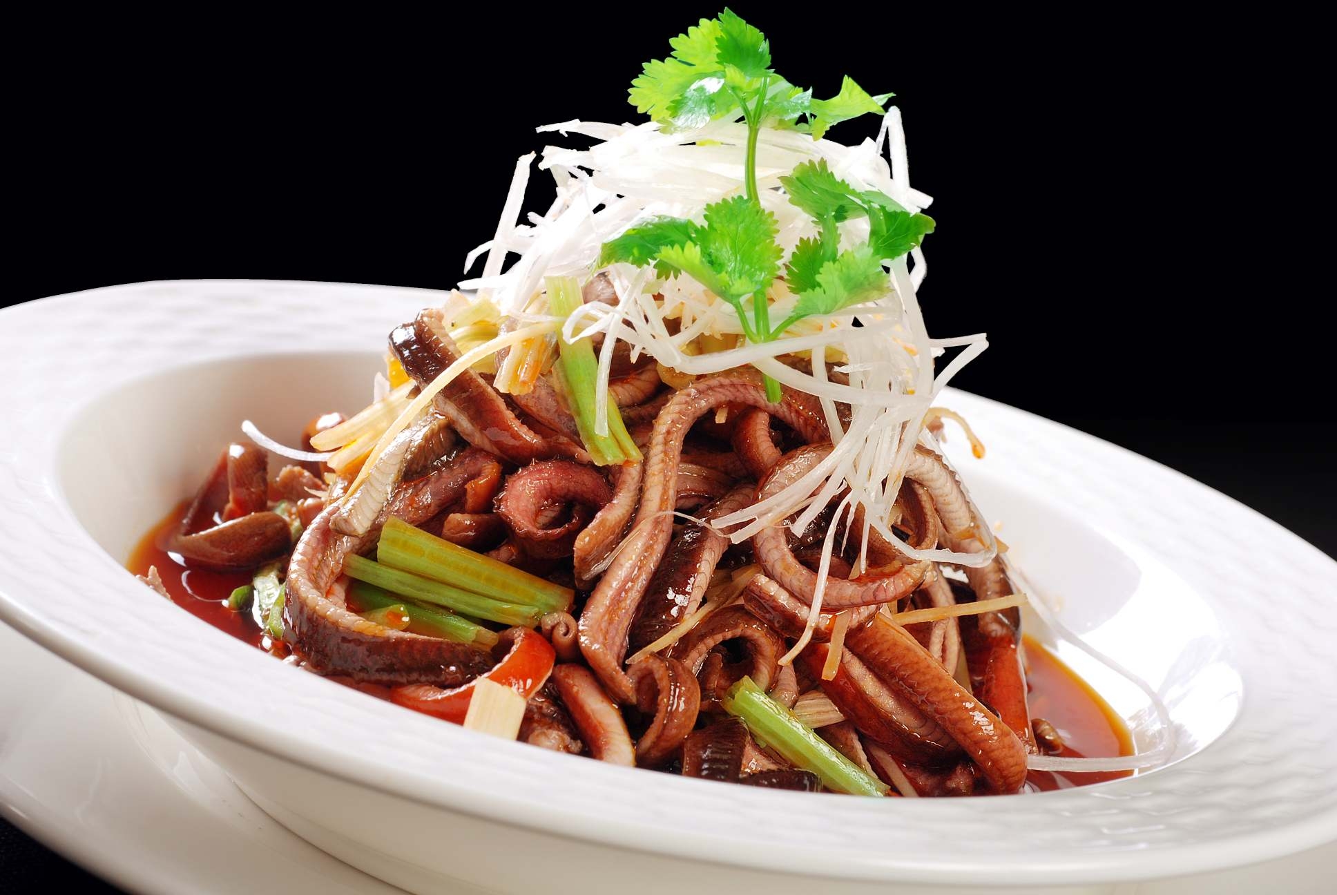 高清图片餐饮美食川菜醋椒开胃鳝高清图片