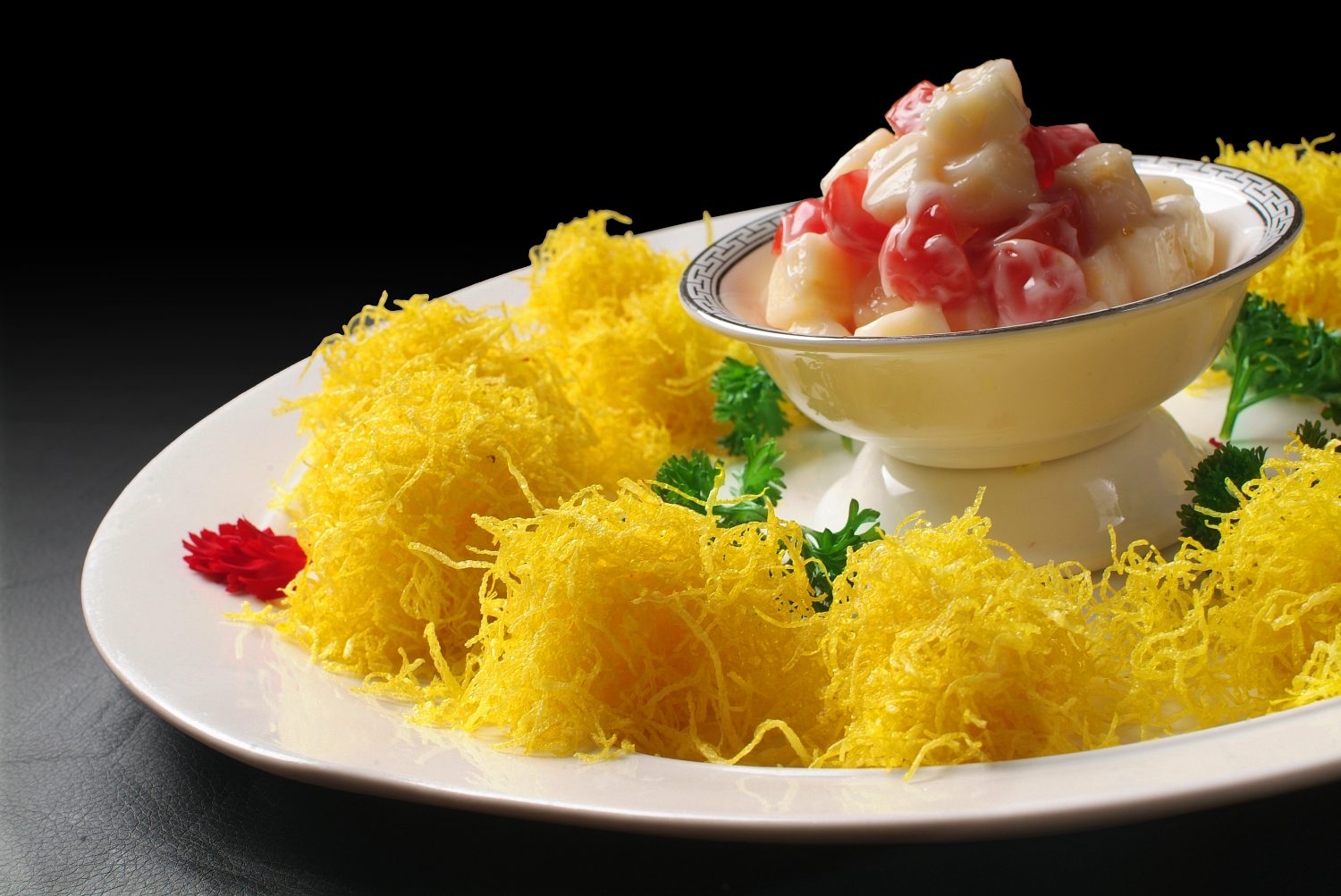 餐饮美食川菜金丝沙拉虾高清图片378