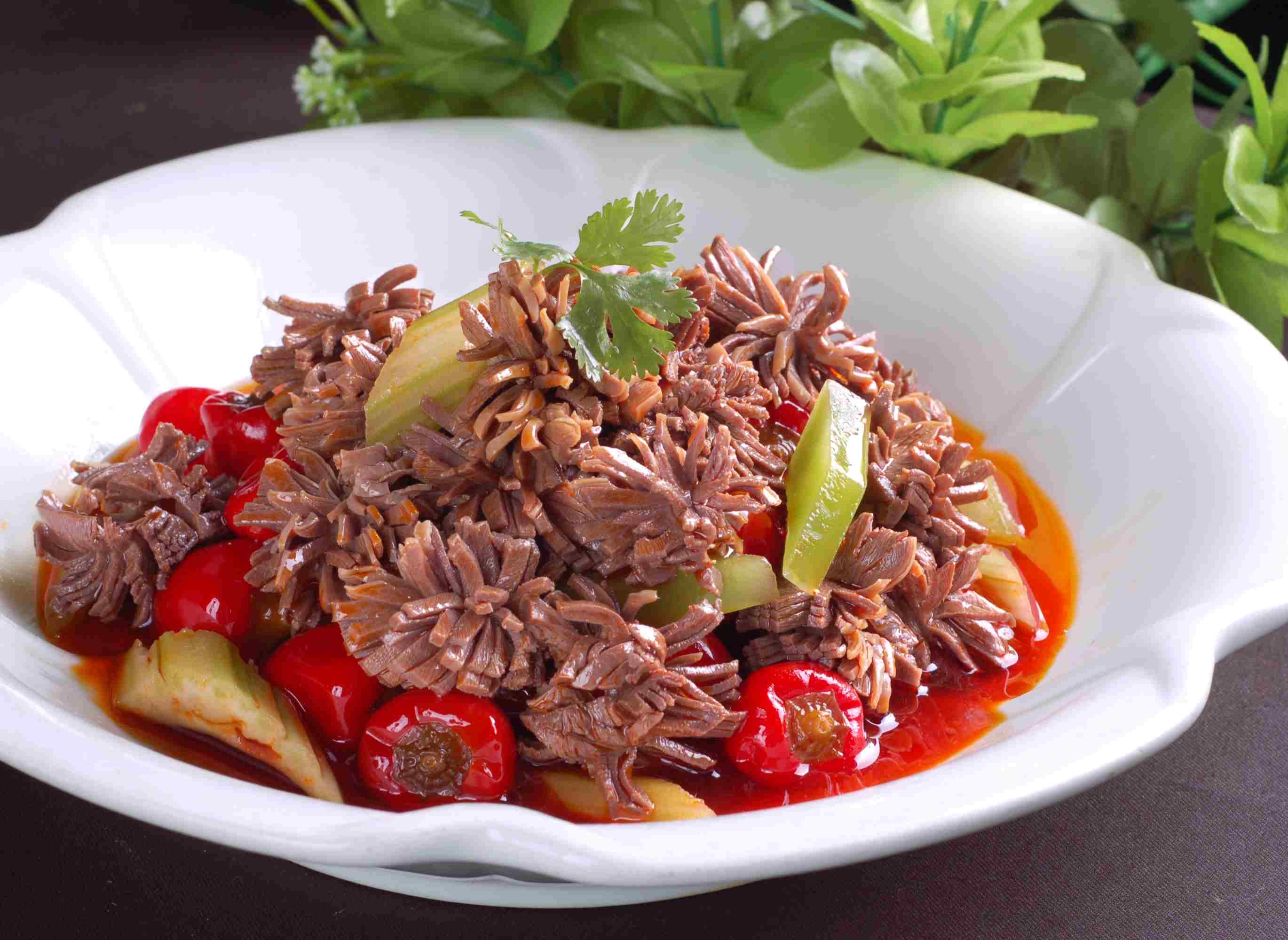 餐饮美食美味泡椒君花高清图片