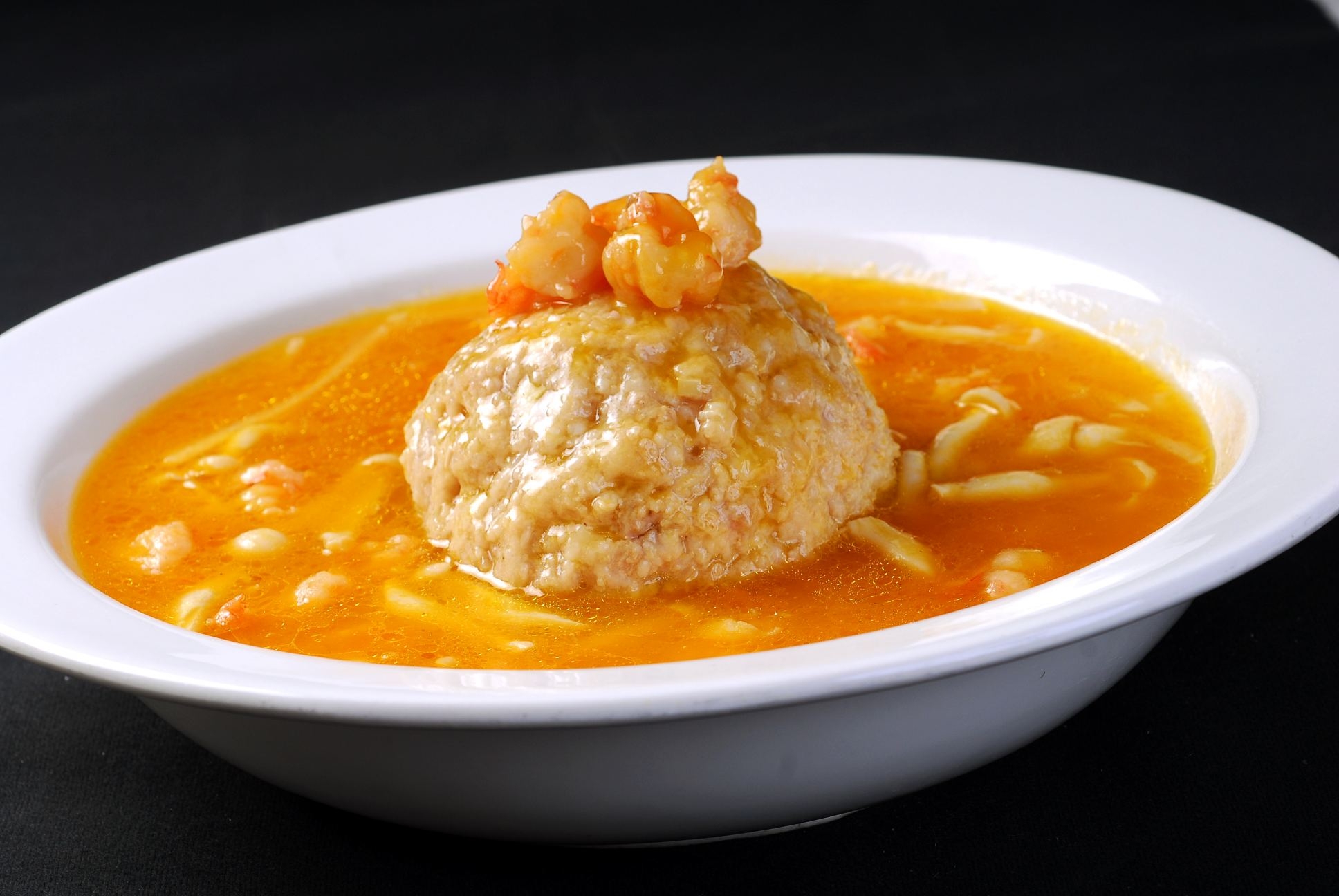 餐饮美食川菜虾球狮子头高清图片