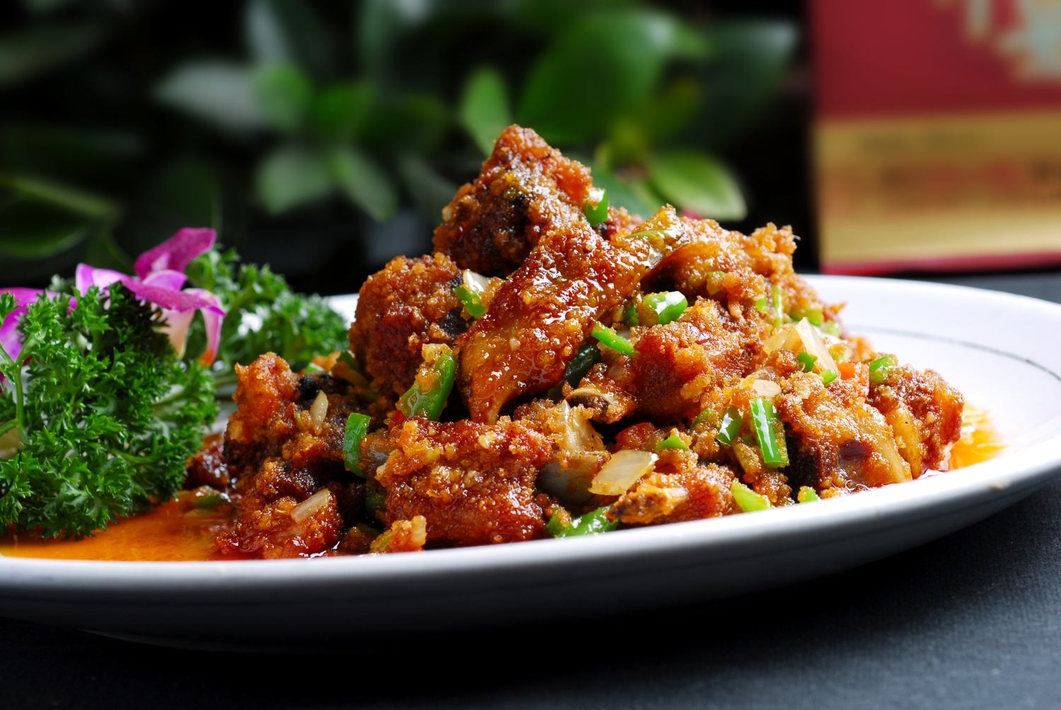 餐饮美食热---盐菜排骨宣传图片灯箱