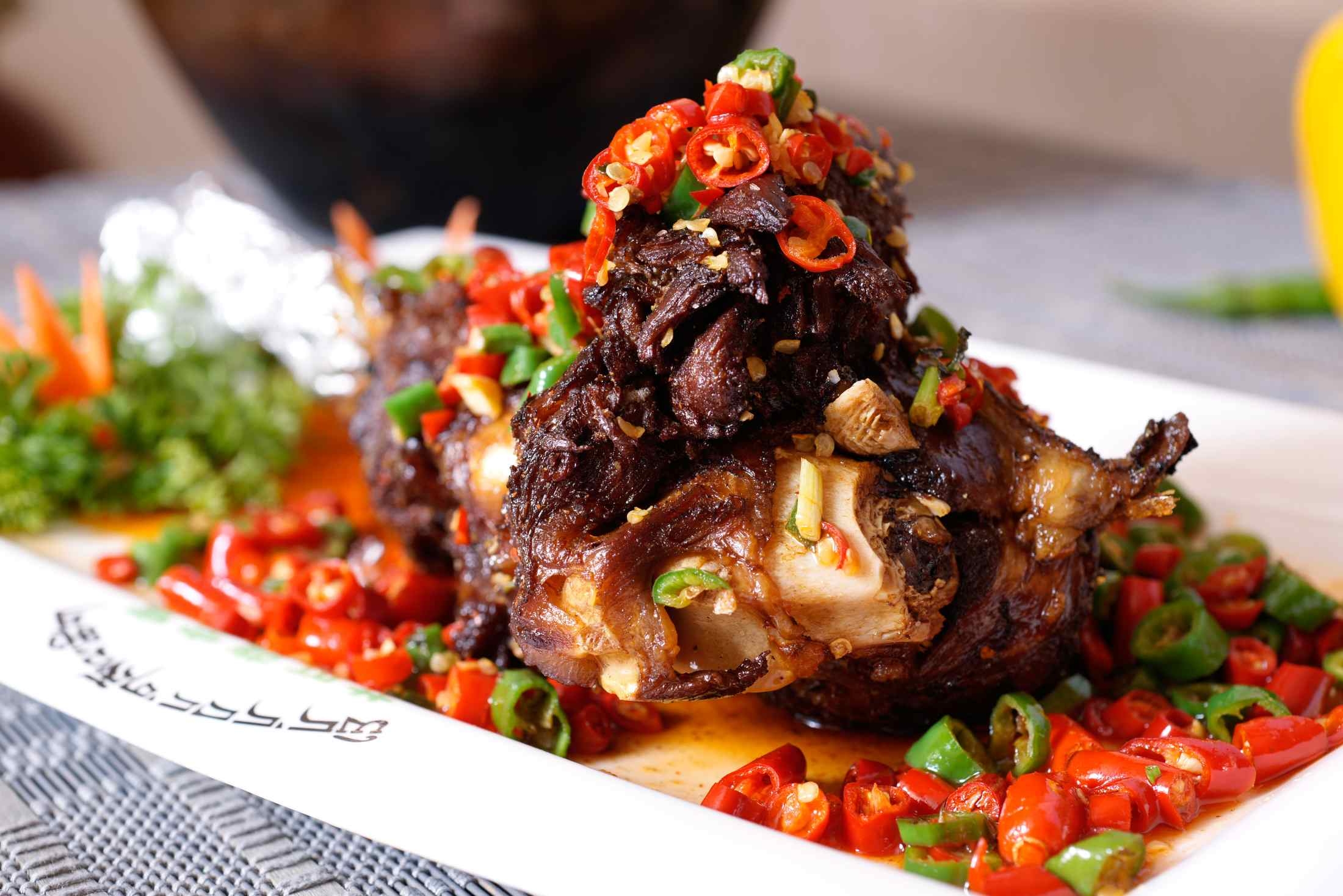 餐饮美食川菜招牌香辣羊腿高清图片998