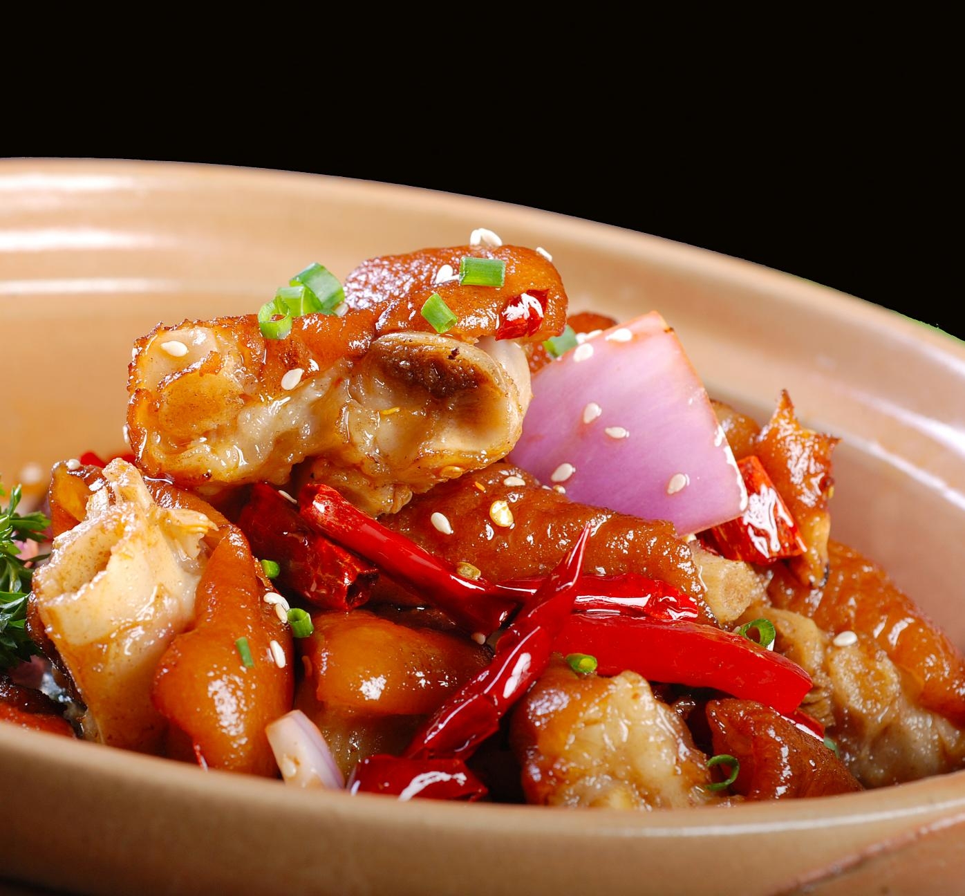 餐饮美食香锅美蹄宣传图片灯箱