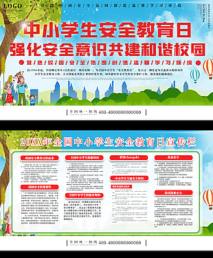 全国中小学生安全教育日展板