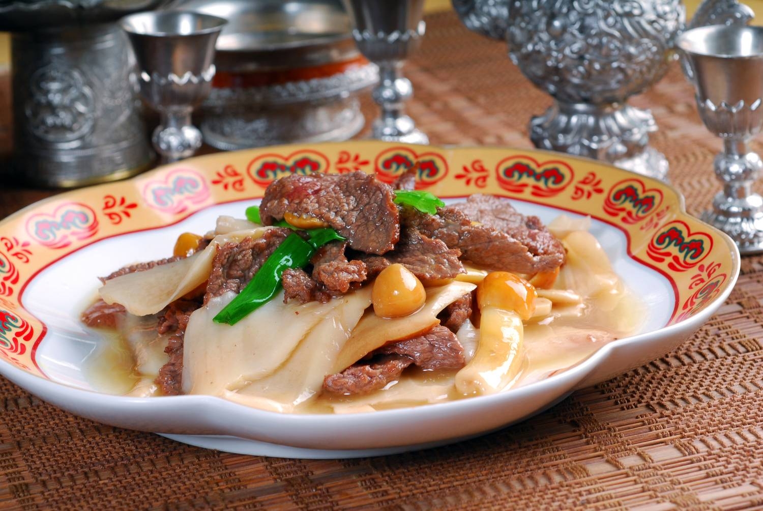 高清图片餐饮美食川菜牛肉炒野菌高清图片515