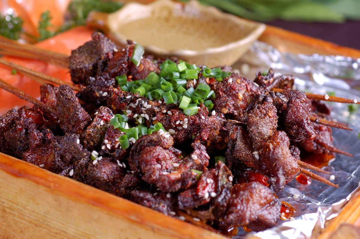 餐饮美食火把肥牛高清图片