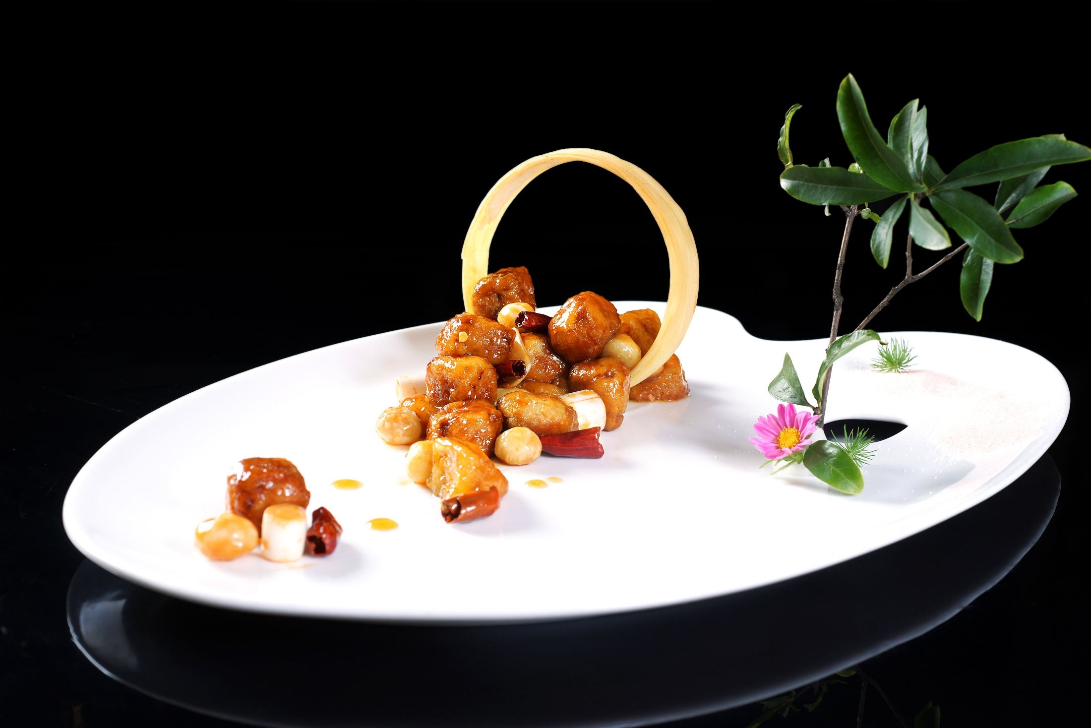 宫保法国鹅肝高清图片