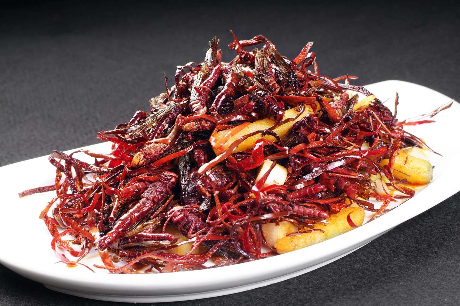 高清图片餐饮美食川菜热丝椒油炸高清图片658