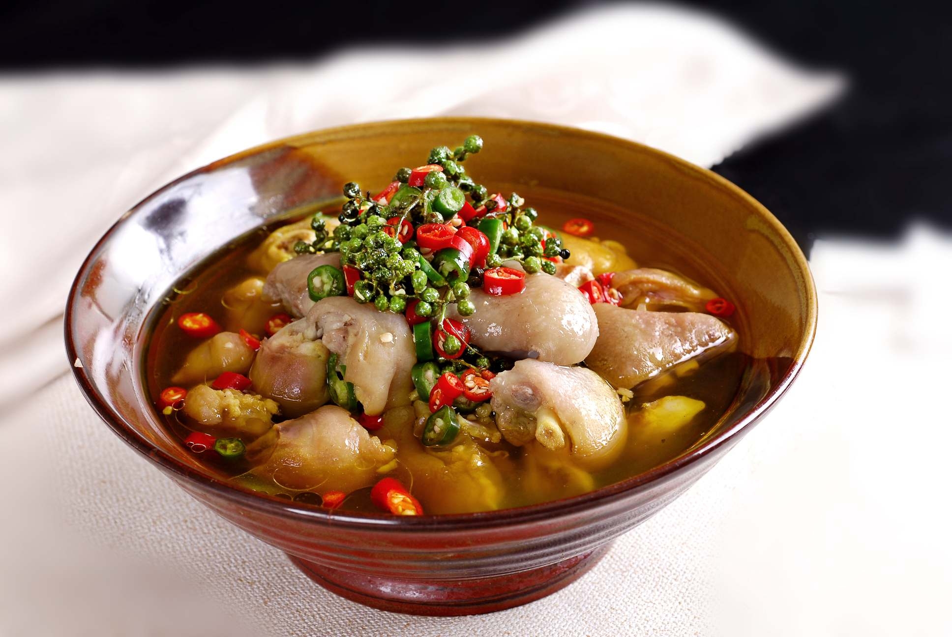 餐饮美食爽口蹄花宣传图片灯箱