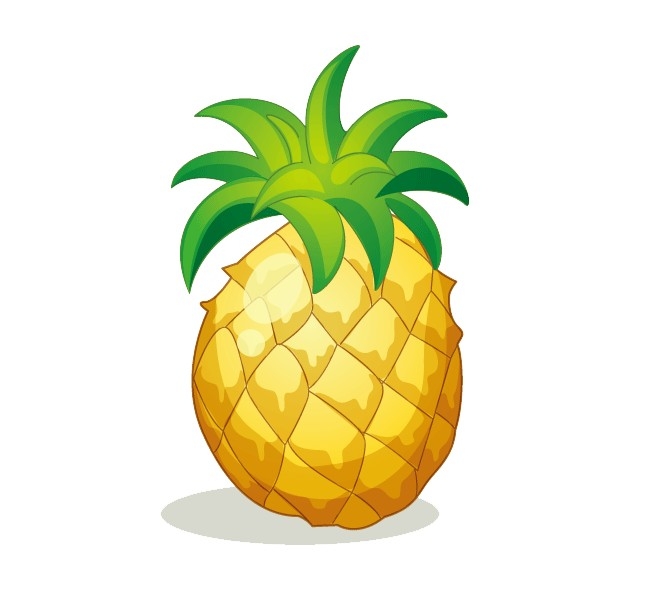 卡通凤梨卡通菠萝免抠透明素材设计图 (6)