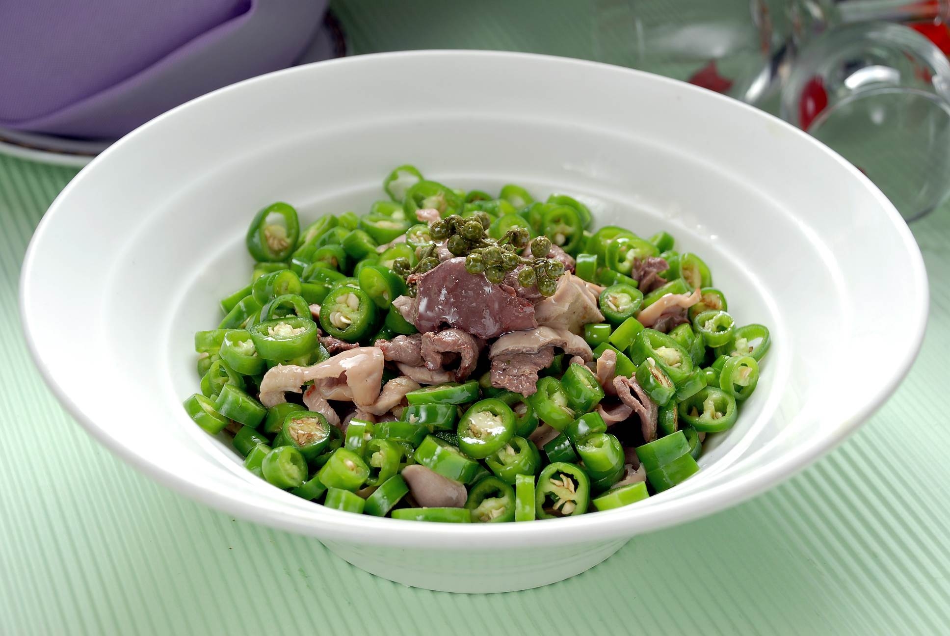 高清图片餐饮美食川菜椒香胗肝高清图片