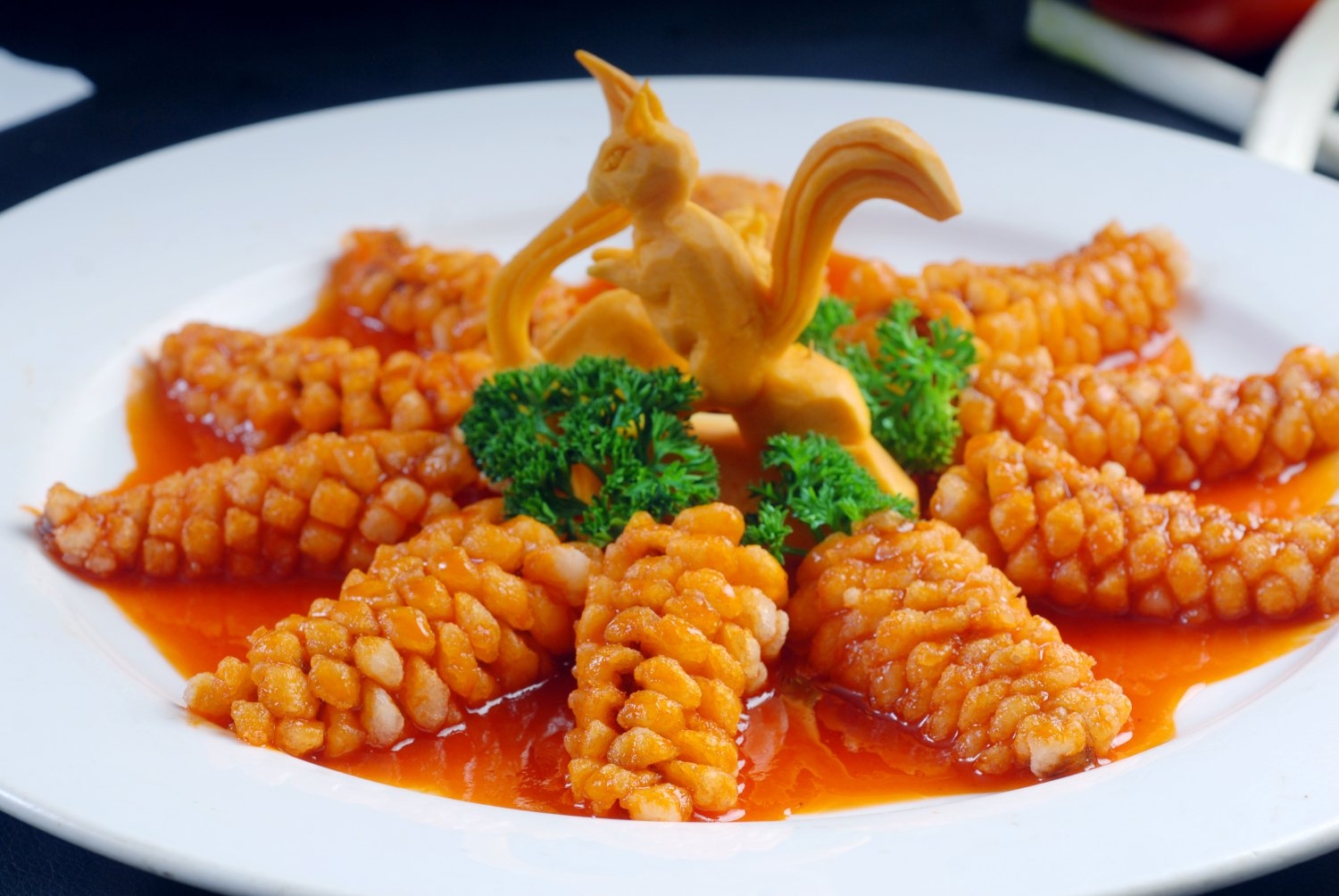 高清图片餐饮美食川菜热松果鱼高清图片