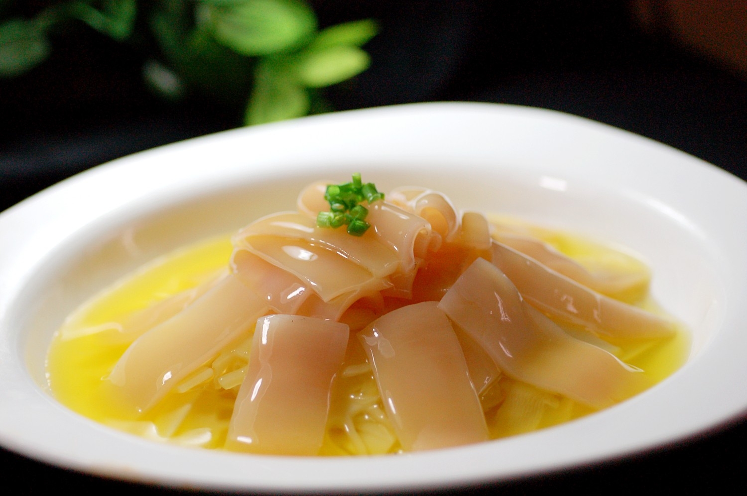 鸡笋烩鱿鱼高清图片