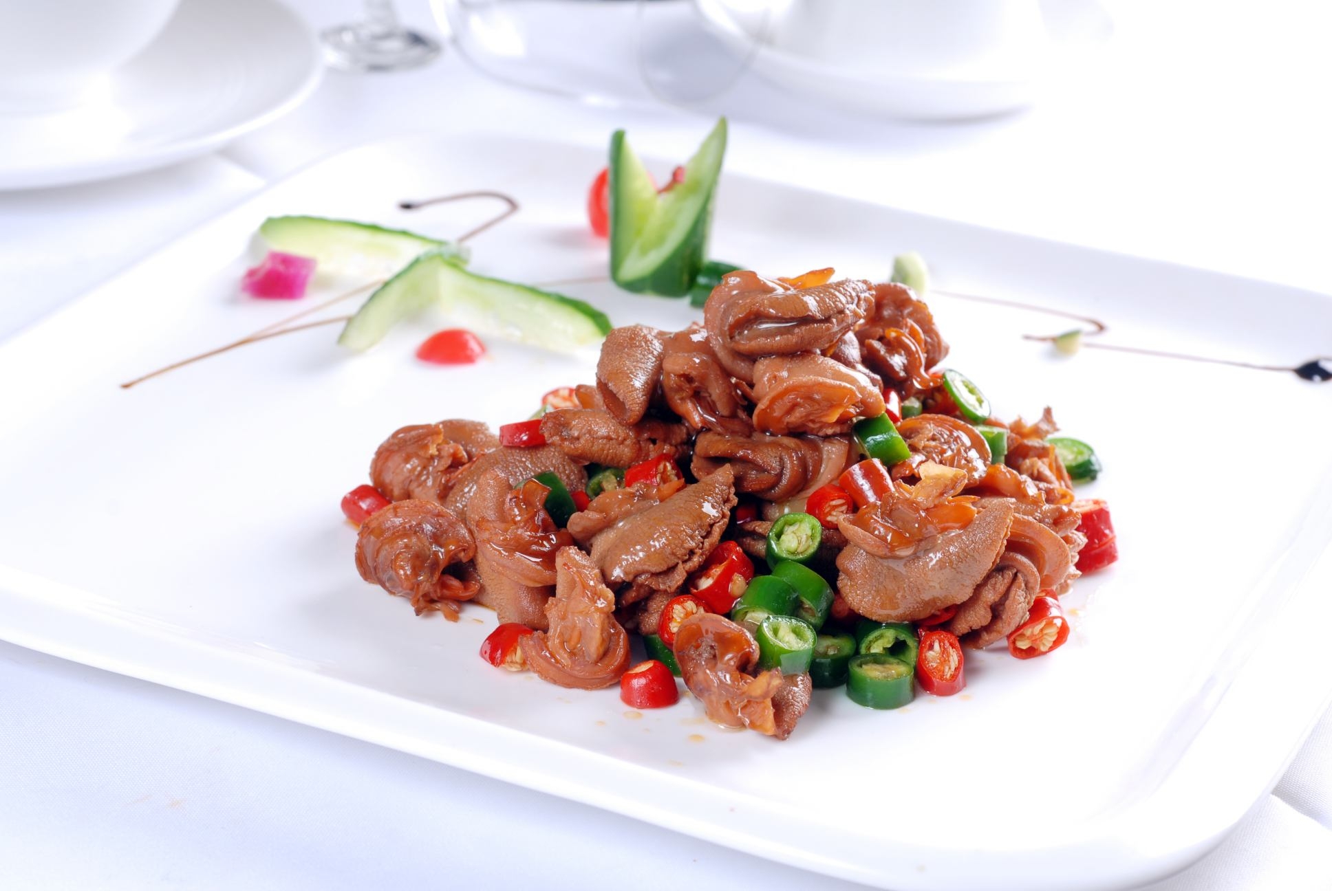 餐饮美食双椒窝牛宣传图片灯箱