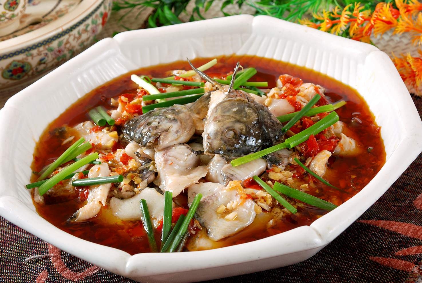 餐饮美食川菜湖水青波高清图片