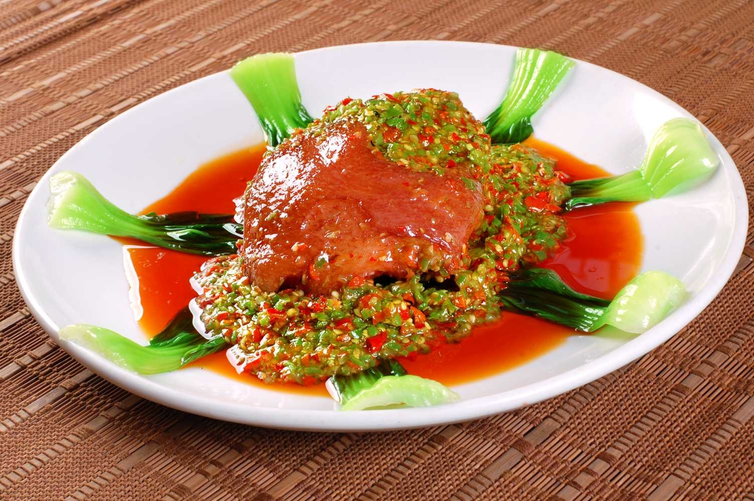 高清图片餐饮美食川菜鲜椒霸王肘高清图片