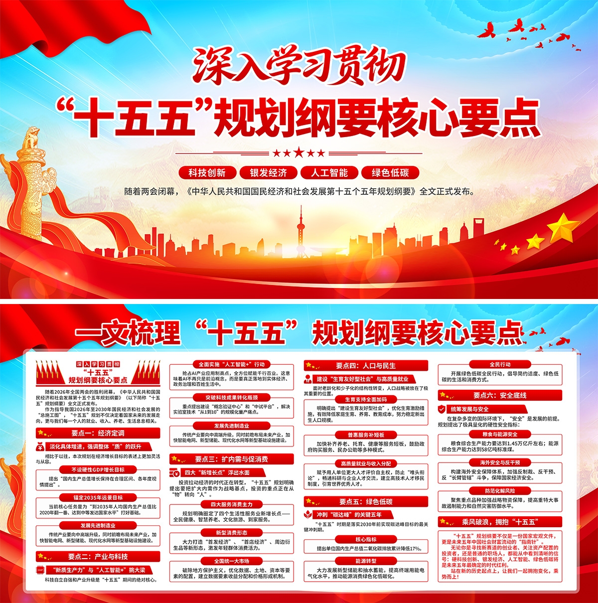 十五五规划建议纲要展板宣传栏PSD源文件29