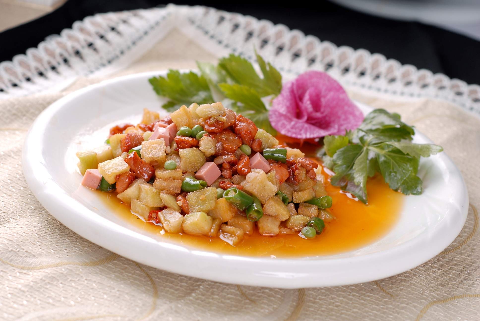 高清图片餐饮美食川菜金茄鸡丁高清图片335