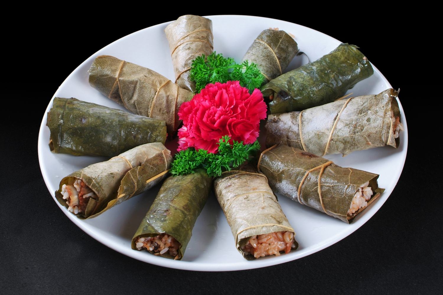 餐饮美食荷叶糯米排宣传图片灯箱