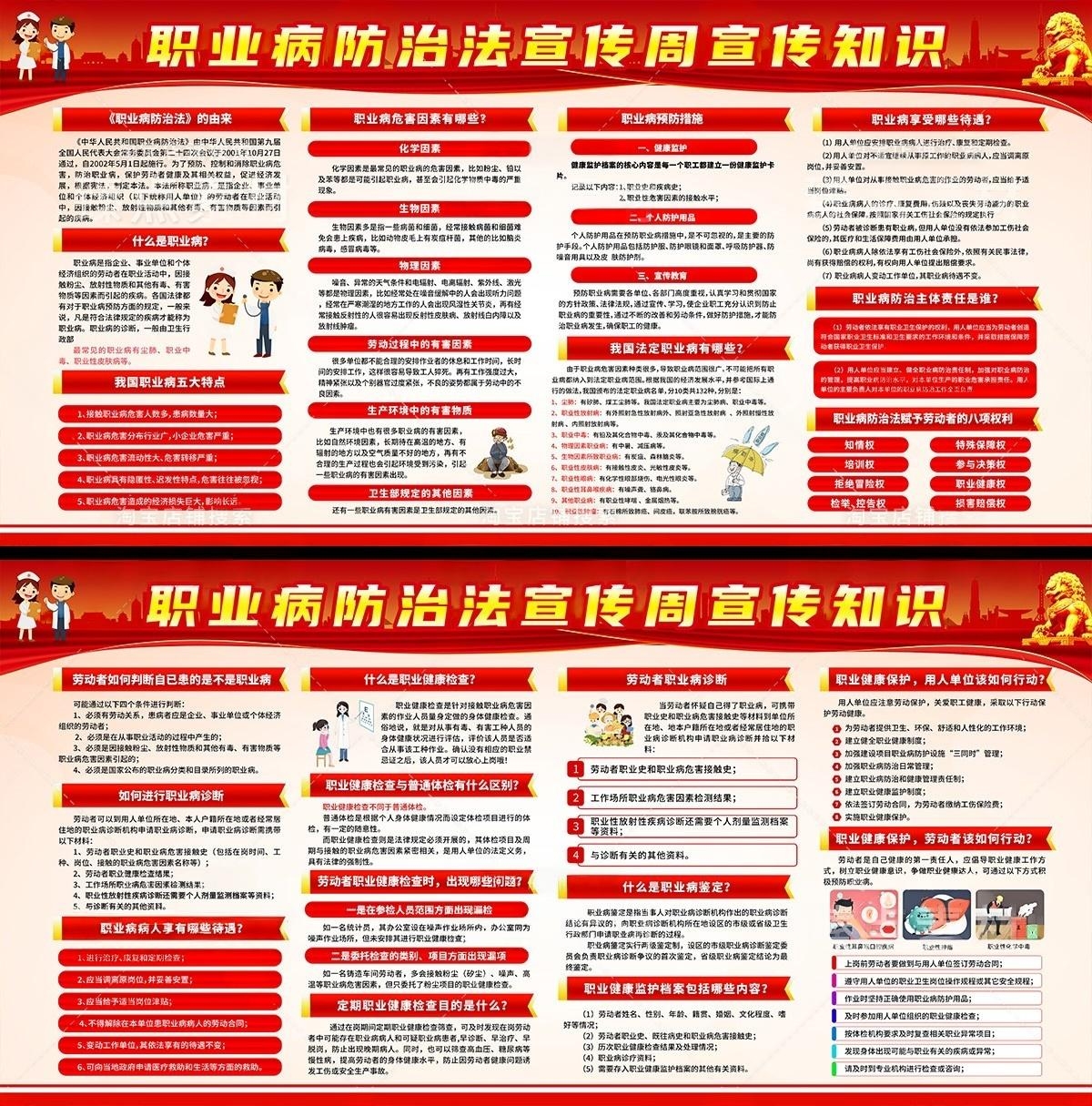 2026职业病防护法宣传周展板宣传栏5