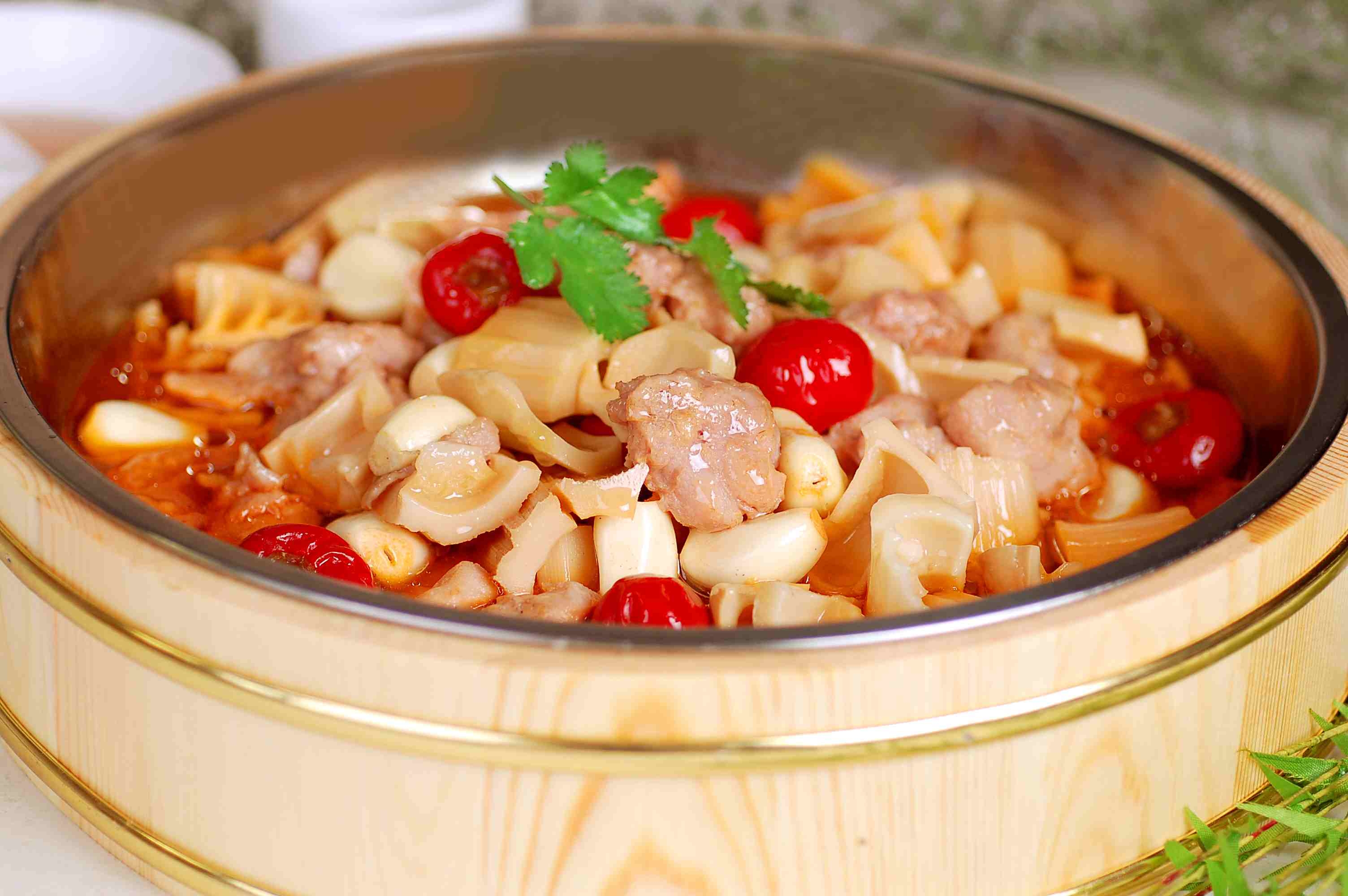 餐饮美食笋香仔兔宣传图片灯箱