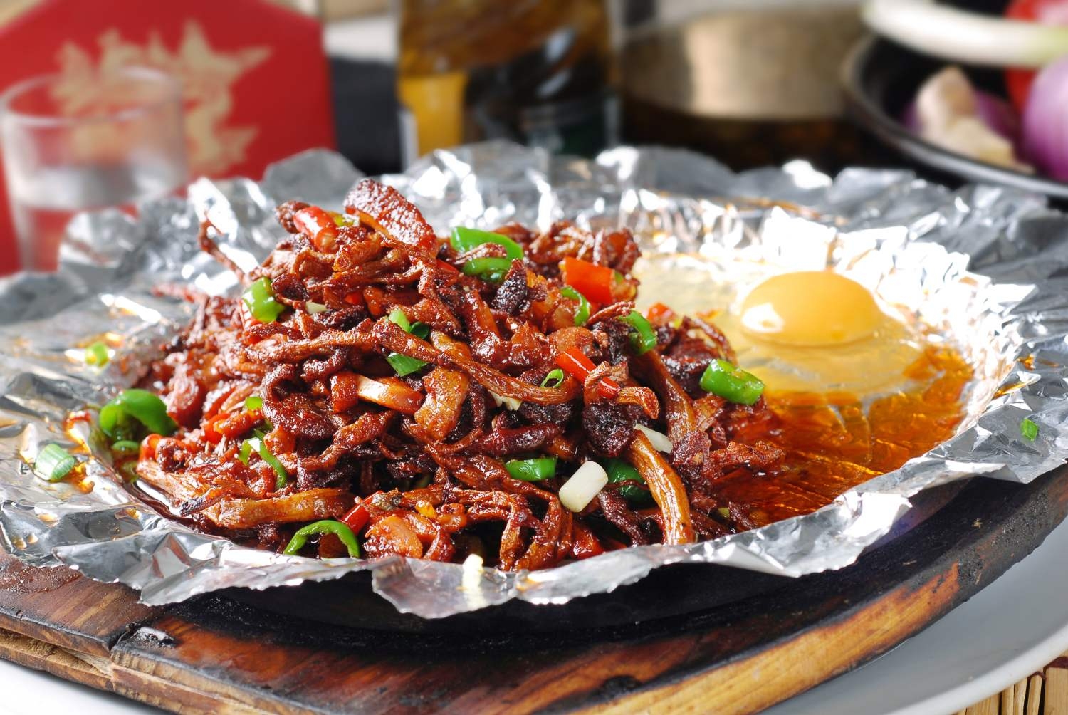 餐饮美食川菜金茹望月高清图片