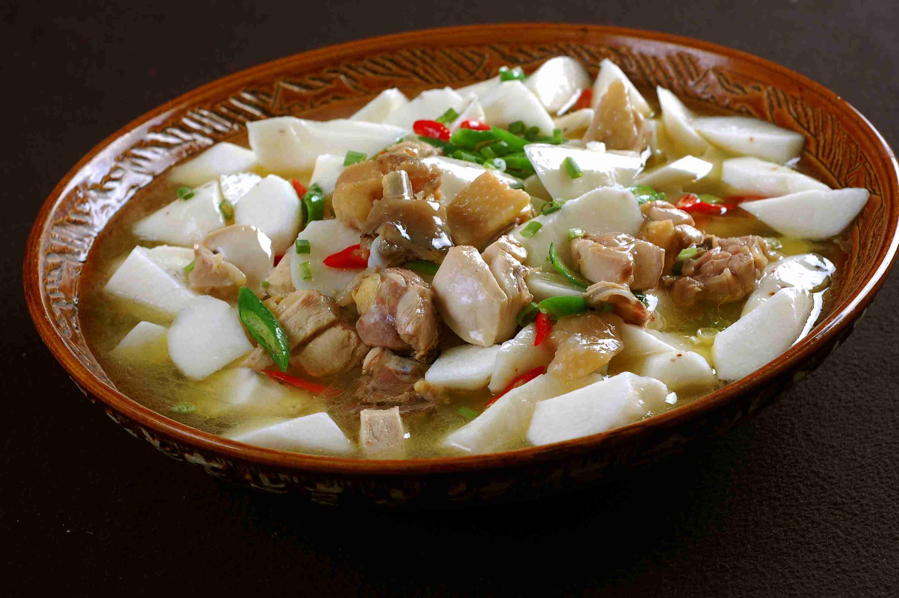 餐饮美食山药烧土鸡(1)高清图片