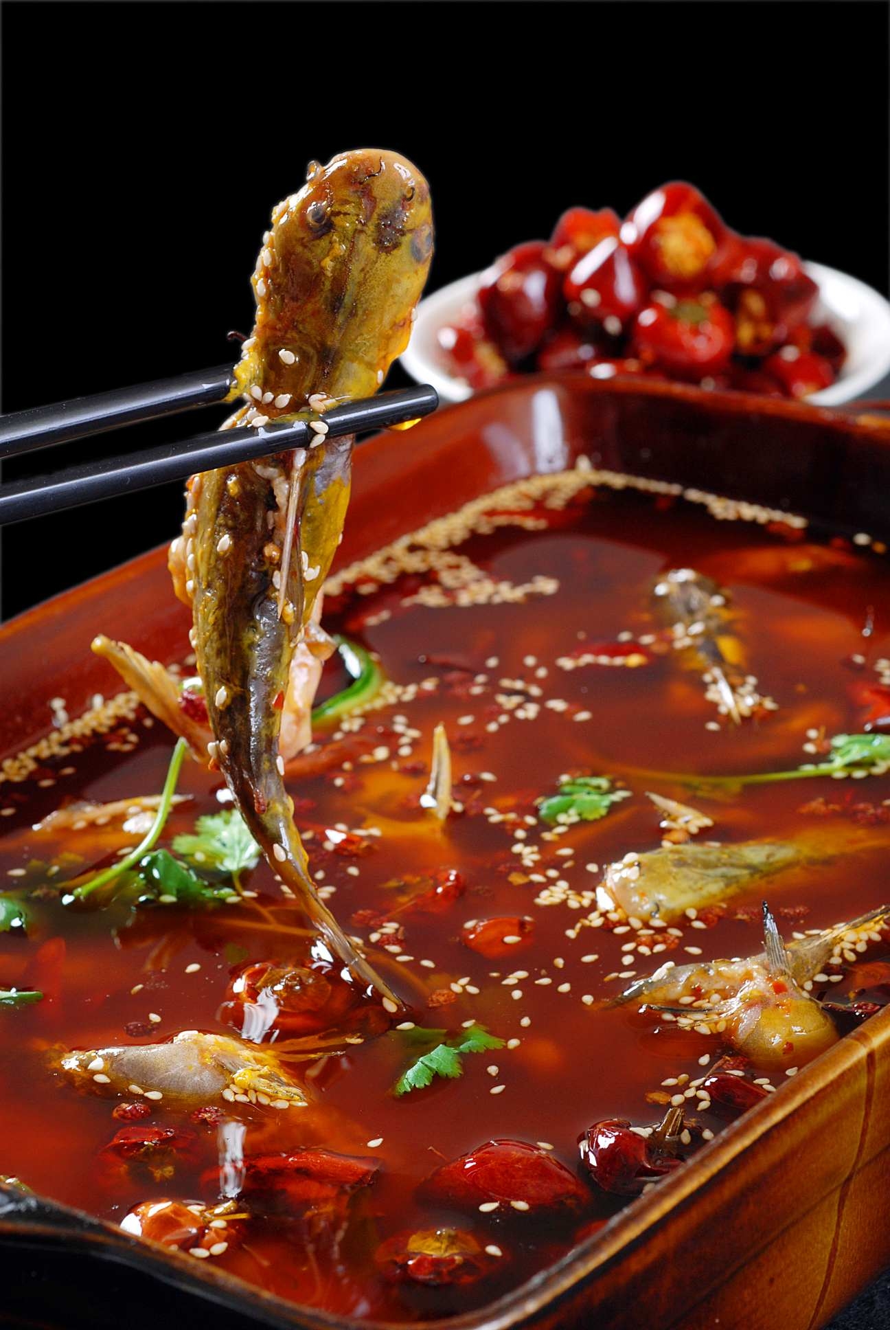 餐饮美食大热-香辣黄辣丁宣传图片灯箱