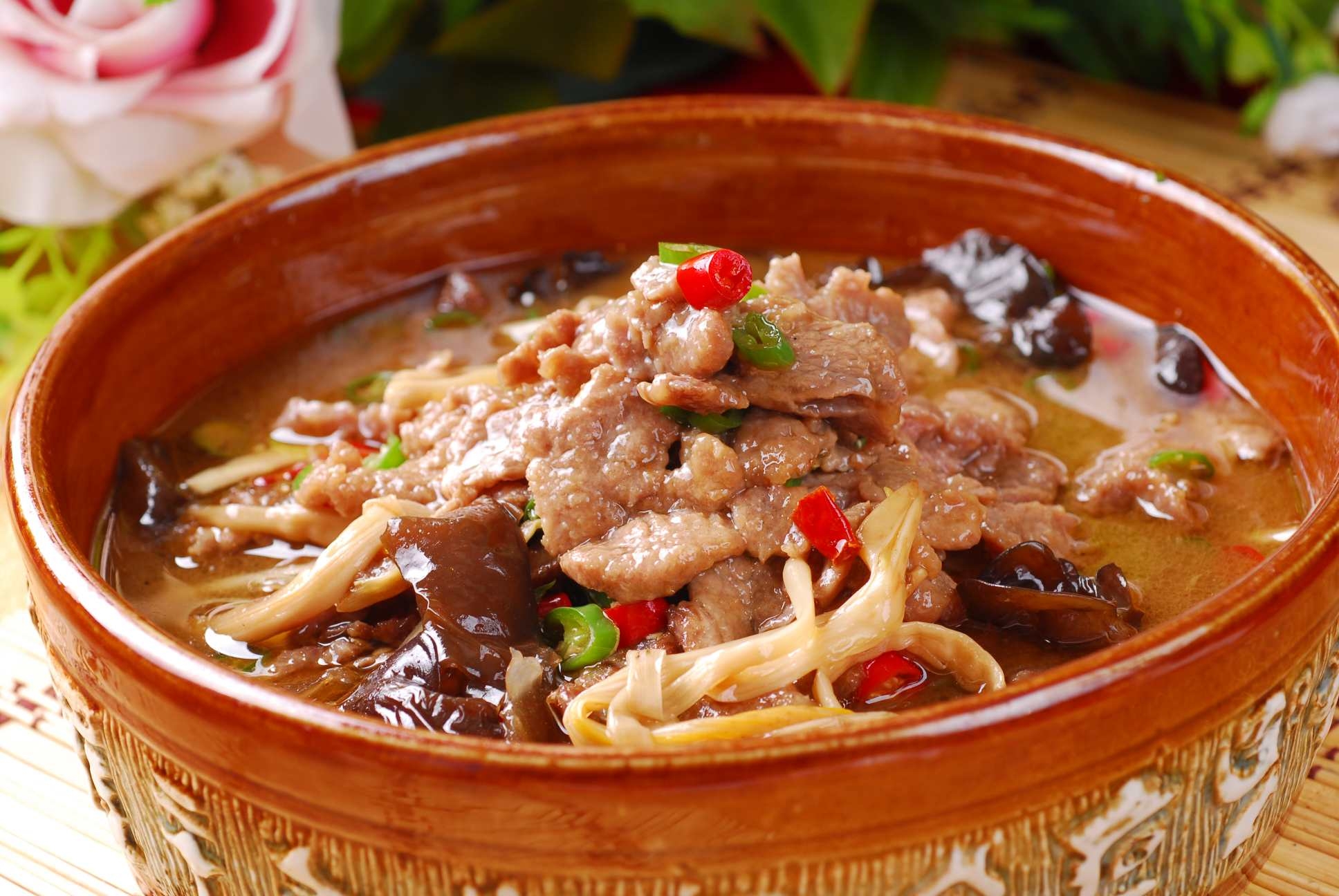 高清图片餐饮美食川菜热菜豉椒牛柳高清图片