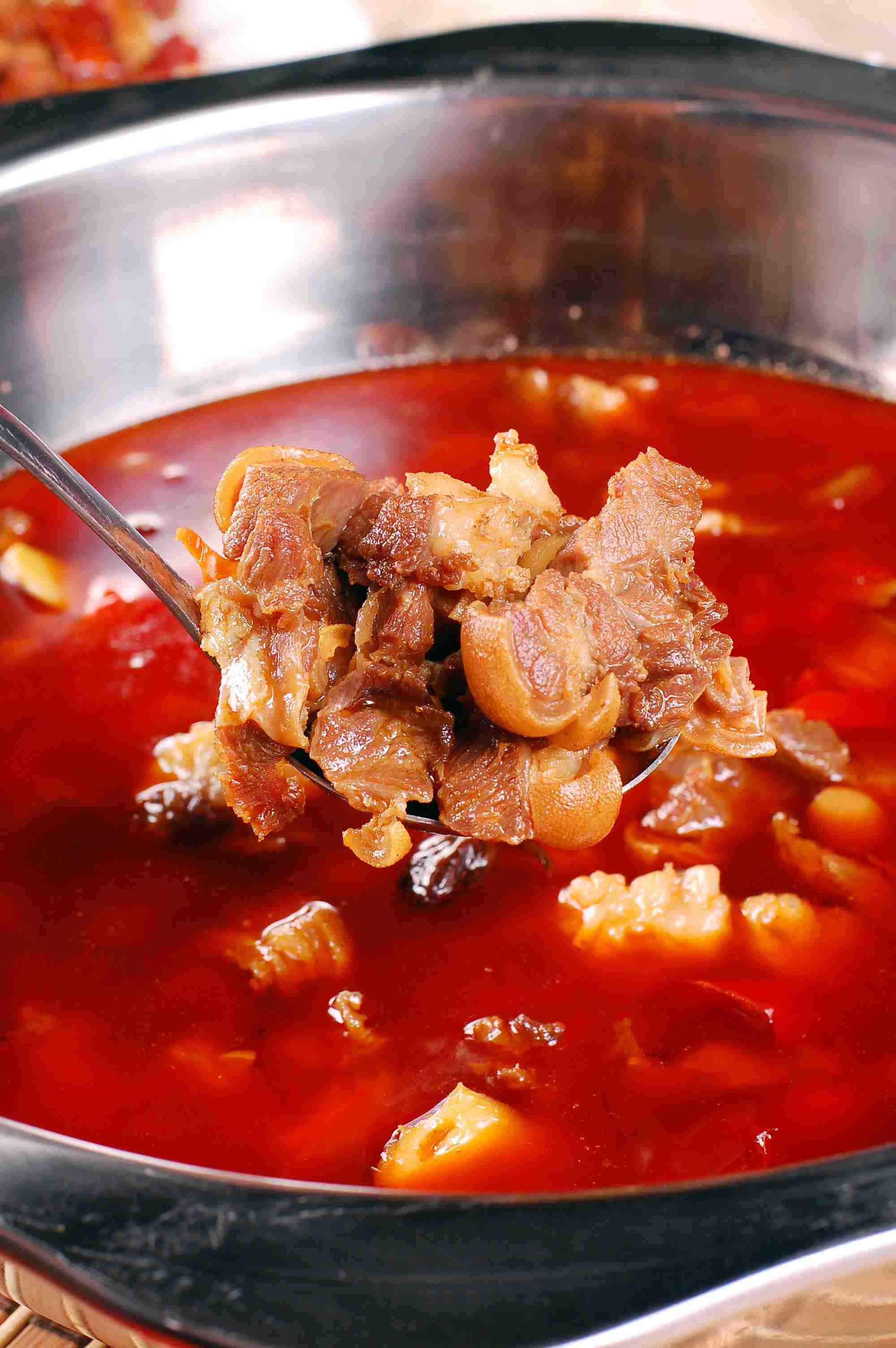 红汤羊肉高清图片