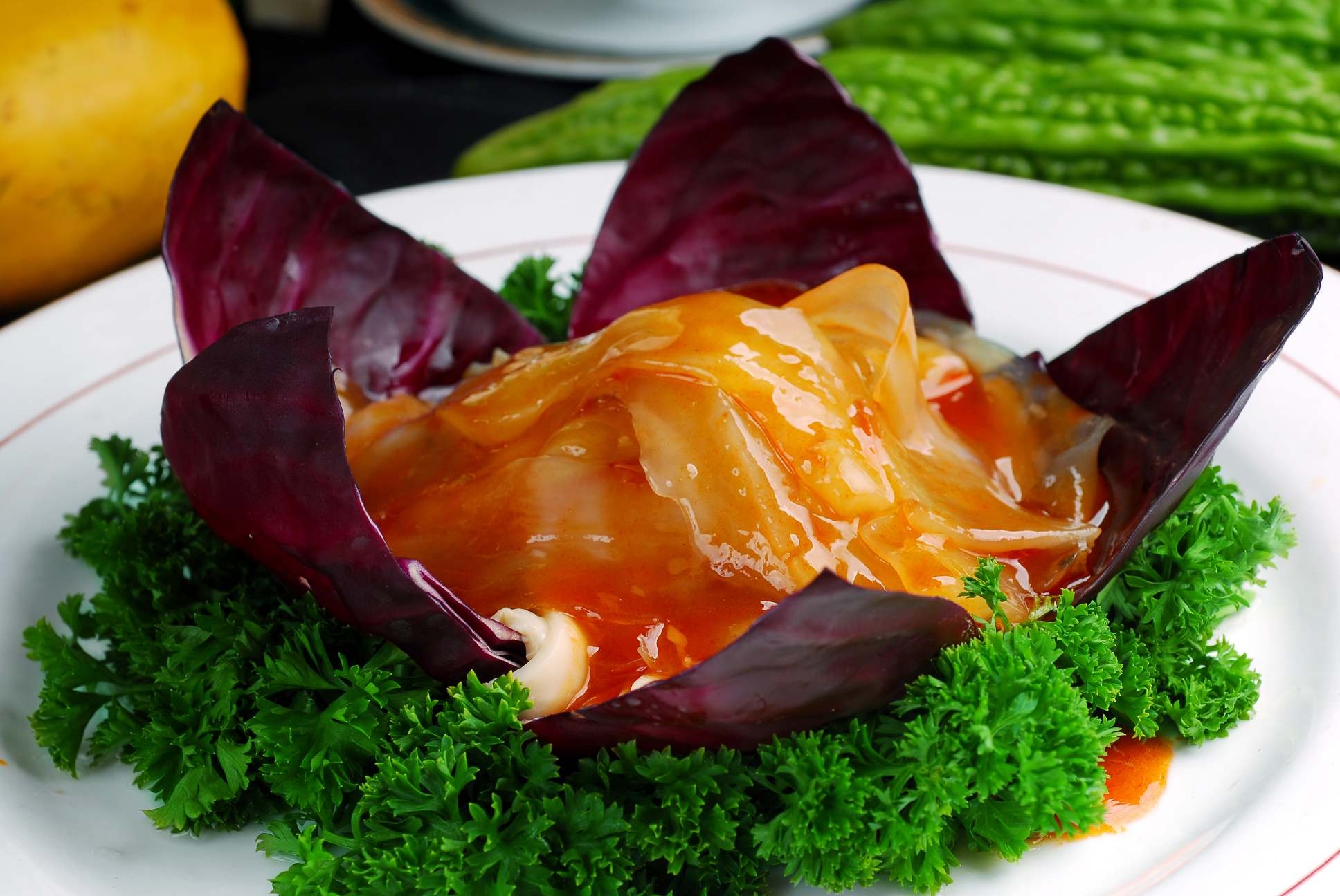 餐饮美食川菜精品川菜富贵裙边高清图片