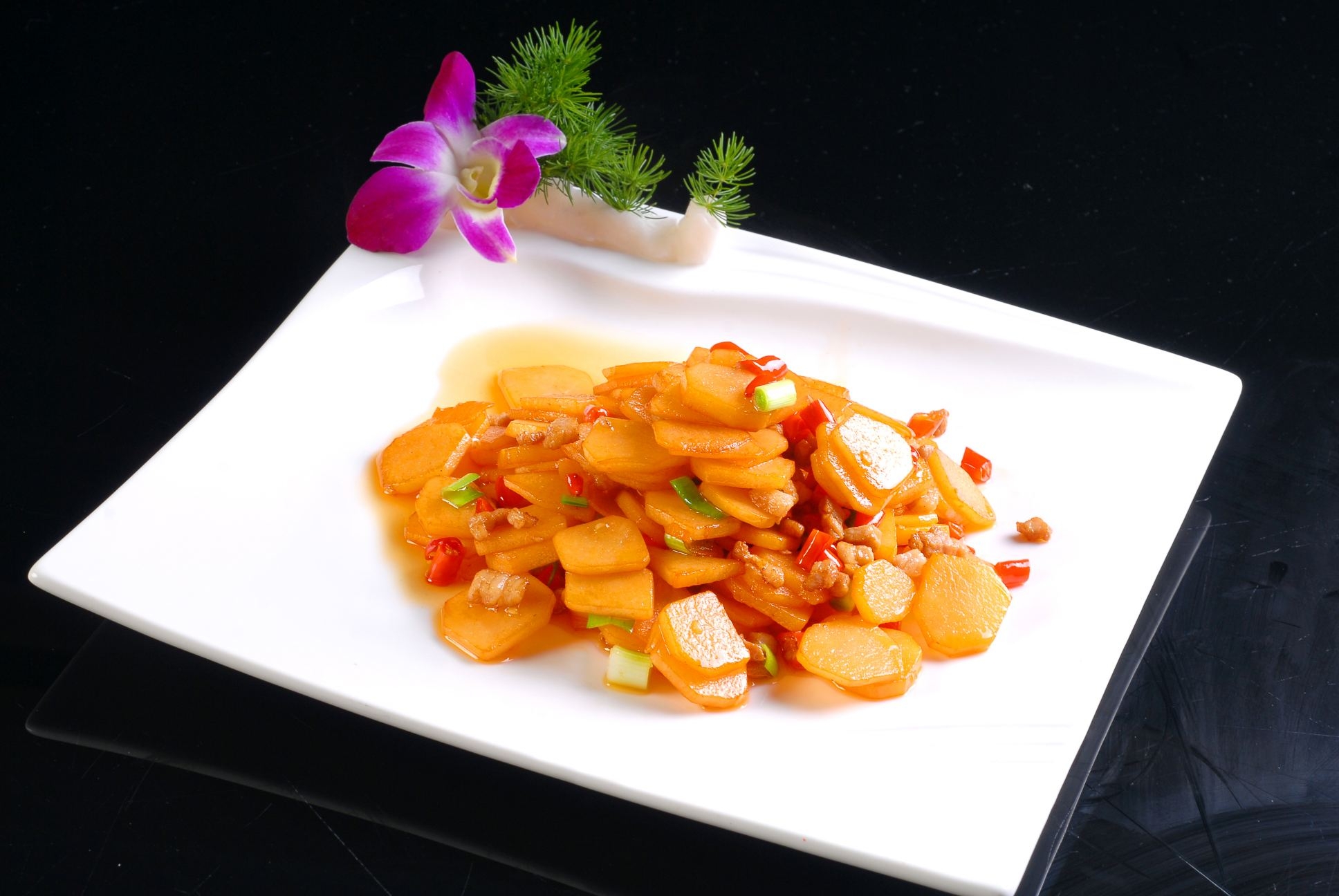 餐饮美食川菜湘式小土豆高清图片921