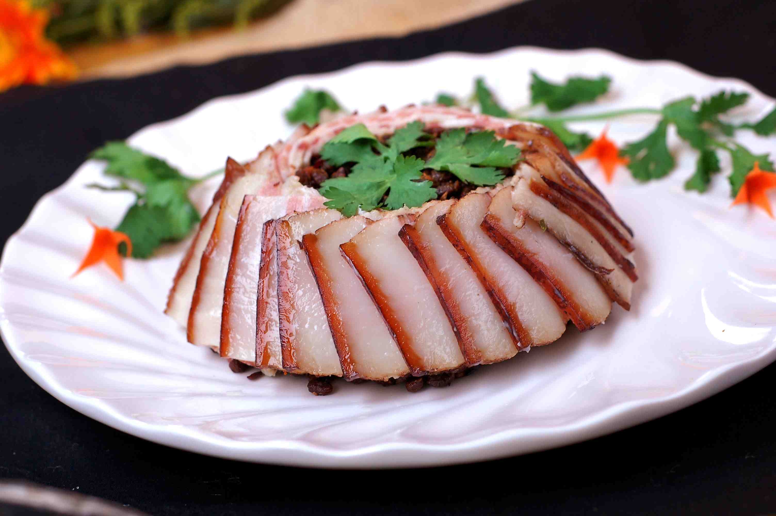 餐饮美食川菜高山老腊肉高清图片