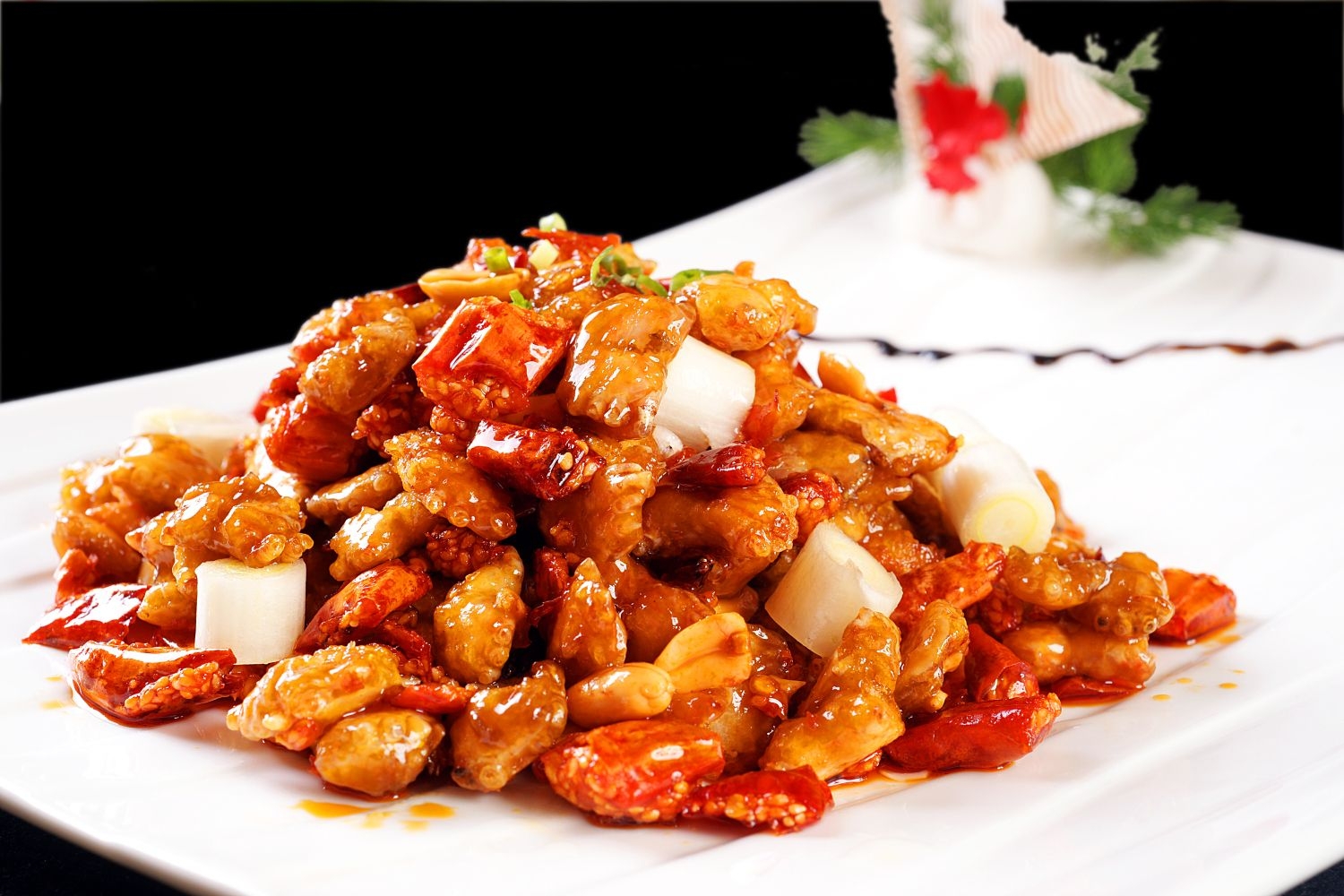 餐饮美食大厨炒蟹仔高清图片