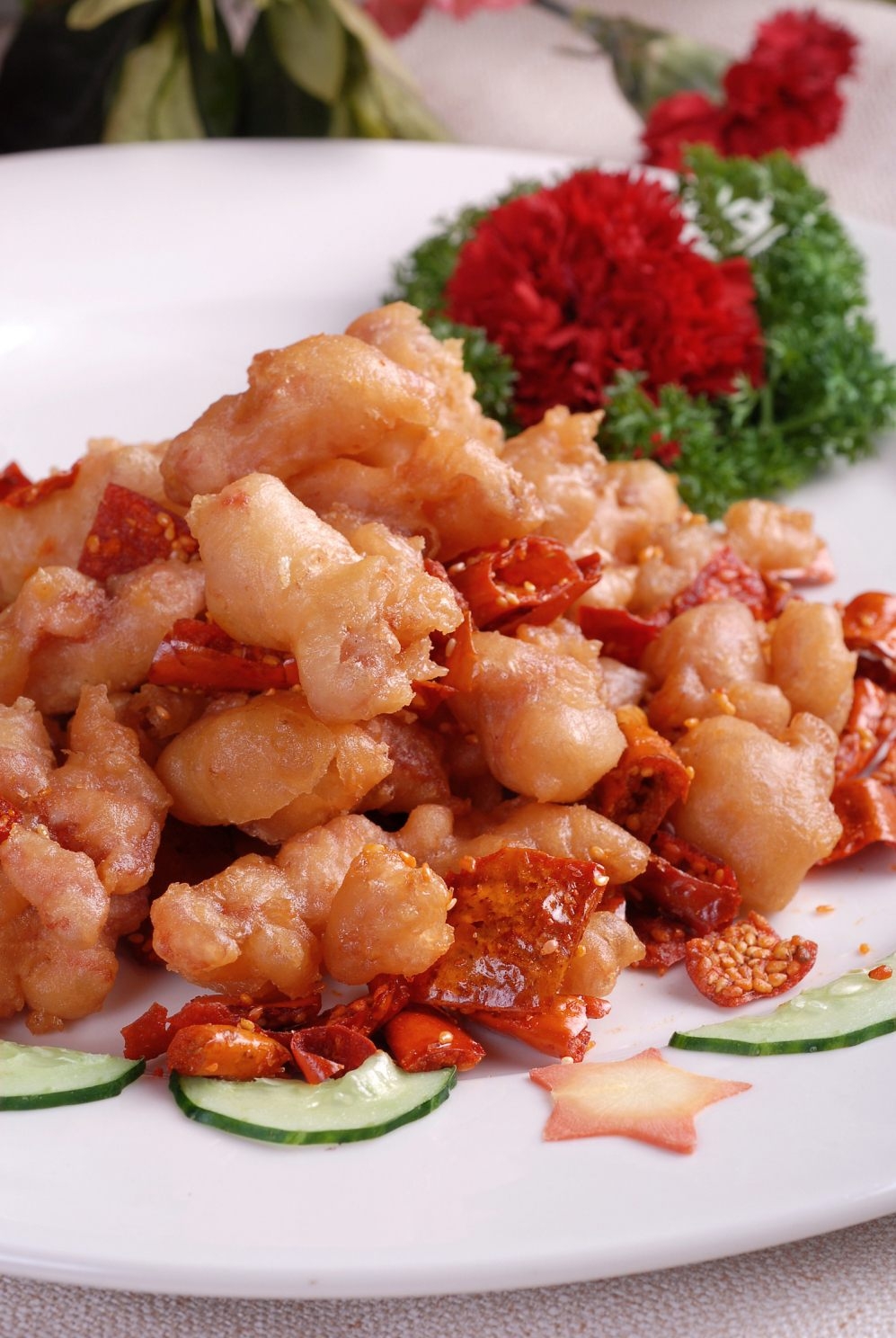 餐饮美食脆椒掌中宝宣传图片灯箱