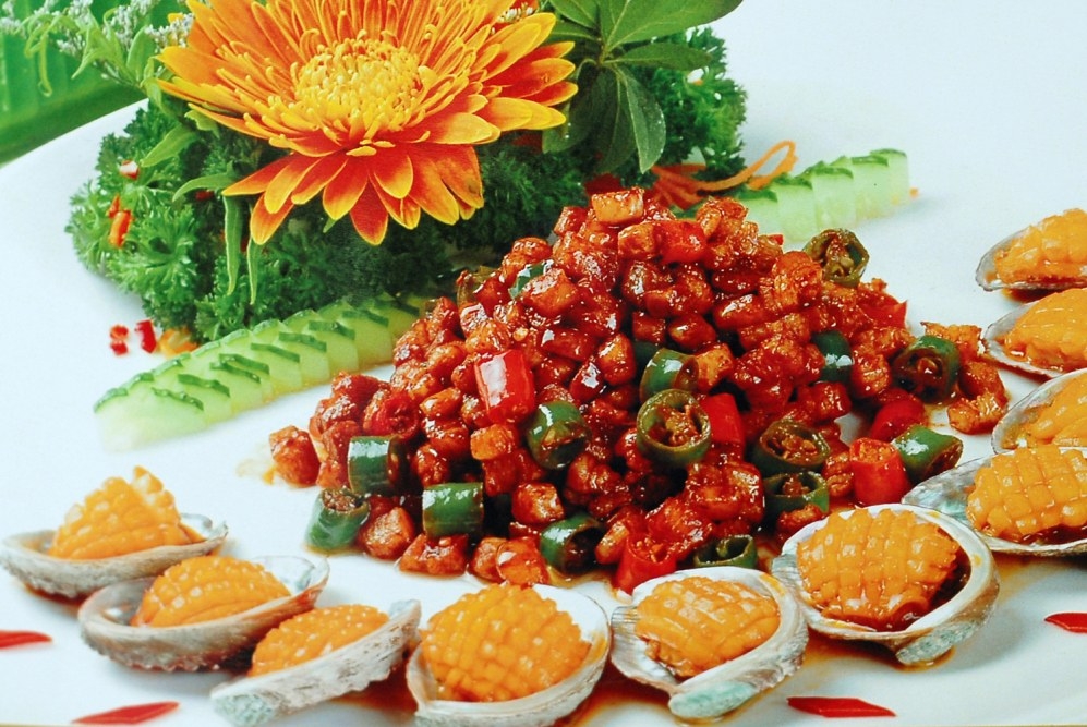 高清图片餐饮美食川菜热鲜椒活鲍鱼糊辣活鲍仔高清图片