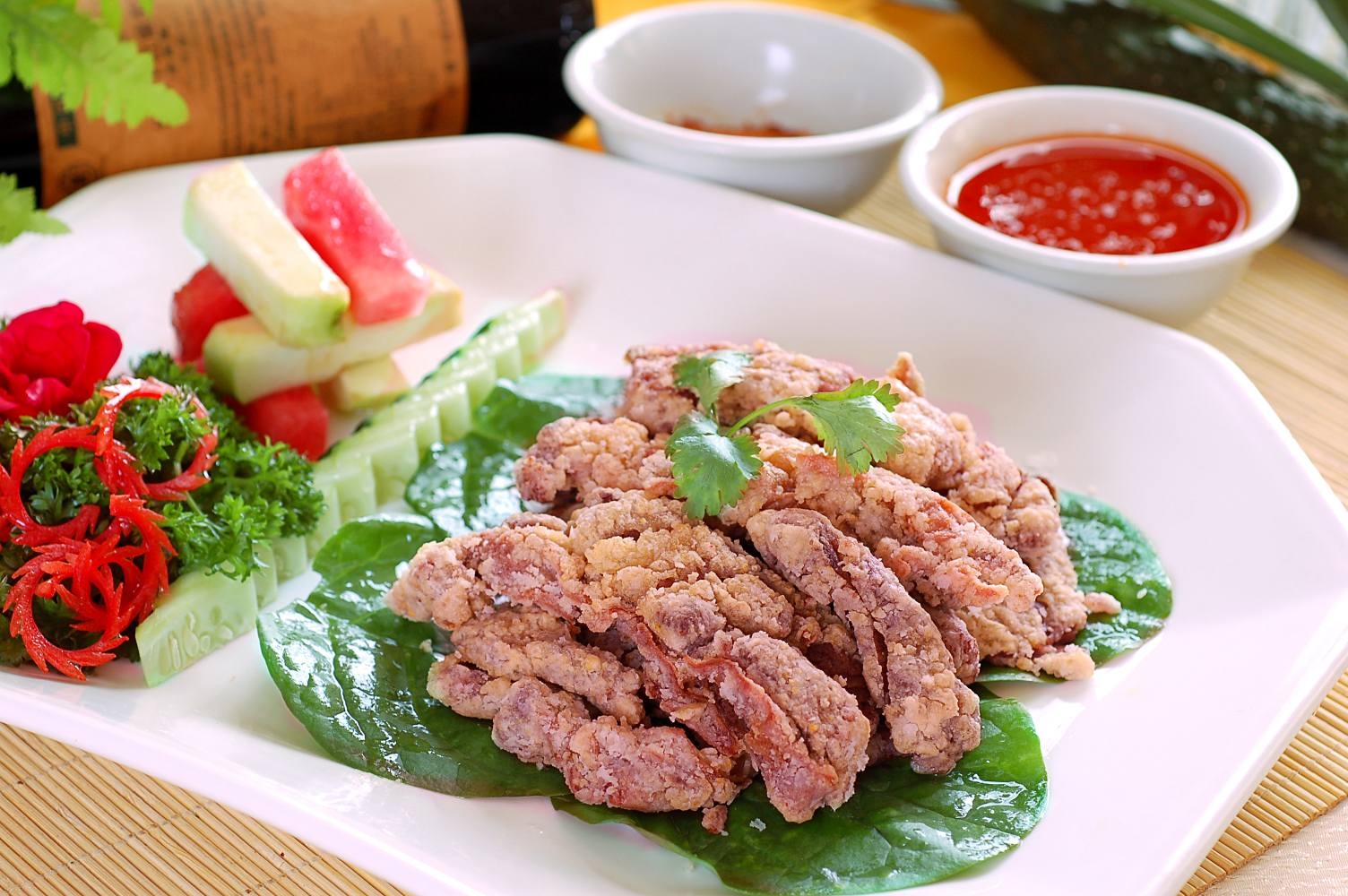 餐饮美食松州牦牛肉宣传图片灯箱