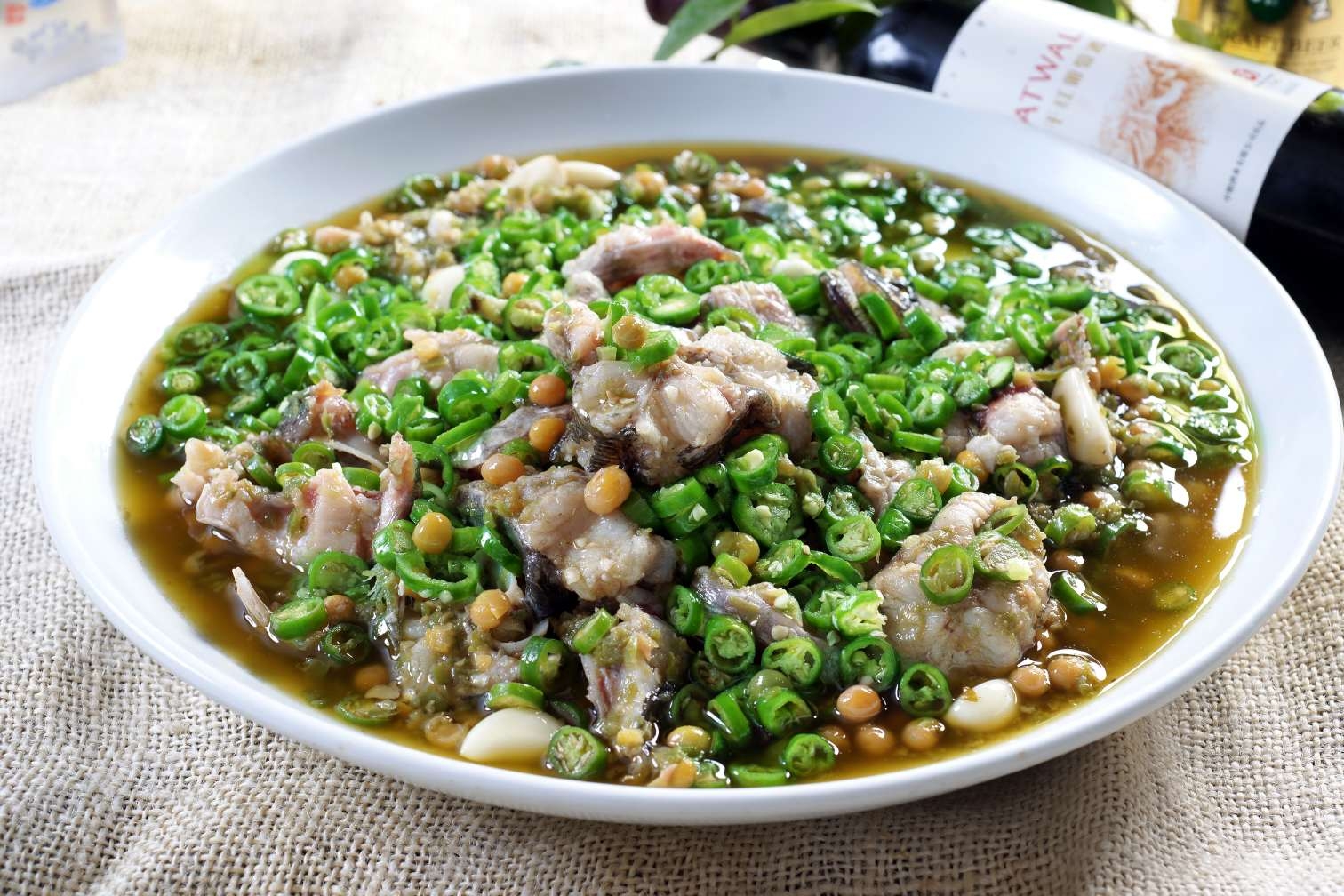 高清图片餐饮美食川菜豆香鲢鱼高清图片