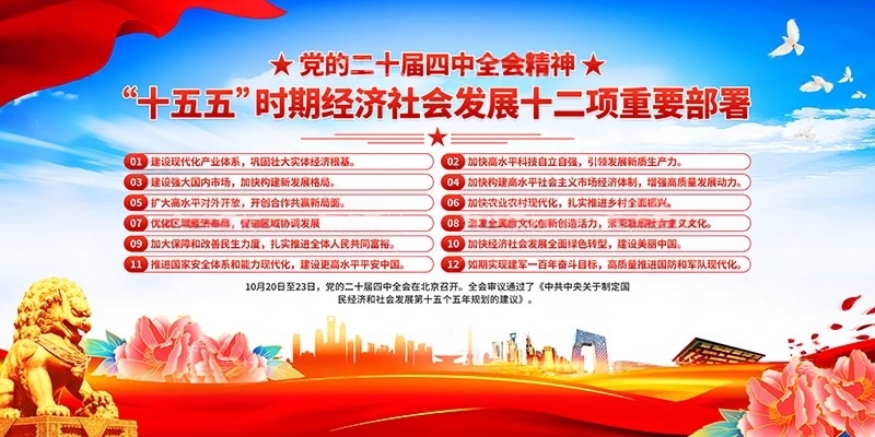十五五规划建议纲要展板宣传栏PSD源文件24