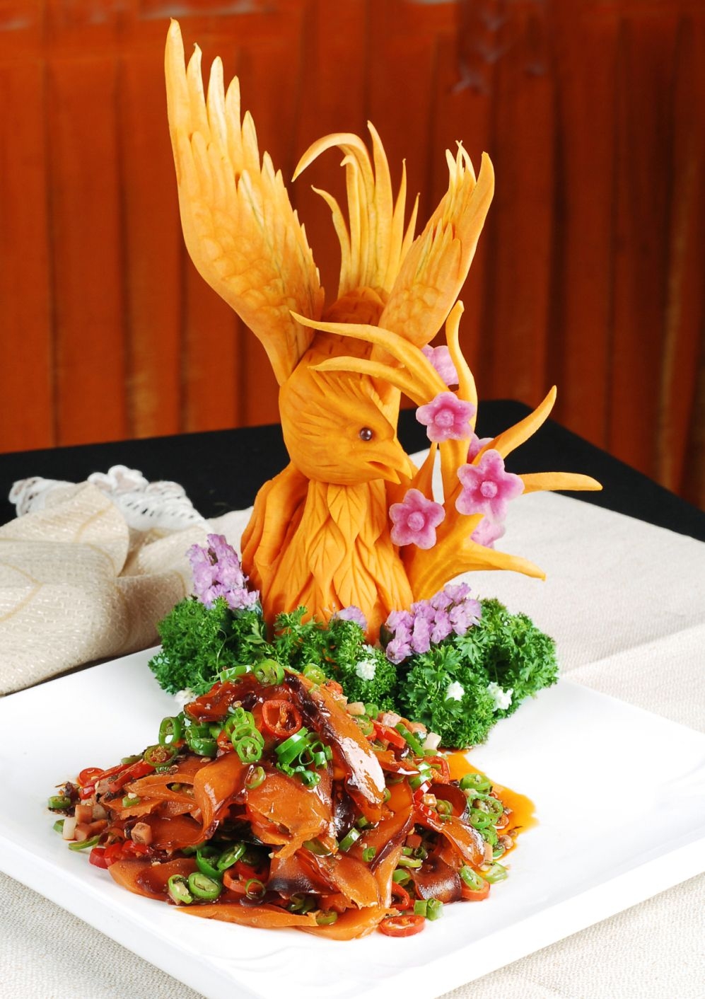 餐饮美食干烧素参宣传图片灯箱