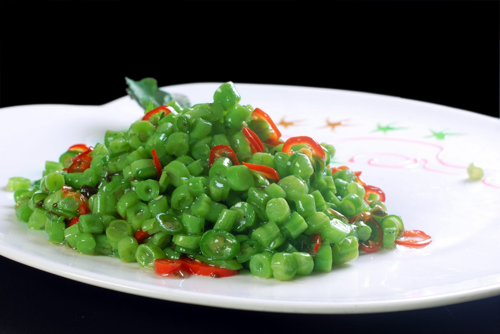 高清图片餐饮美食川菜揽菜肉末四季豆高清图片
