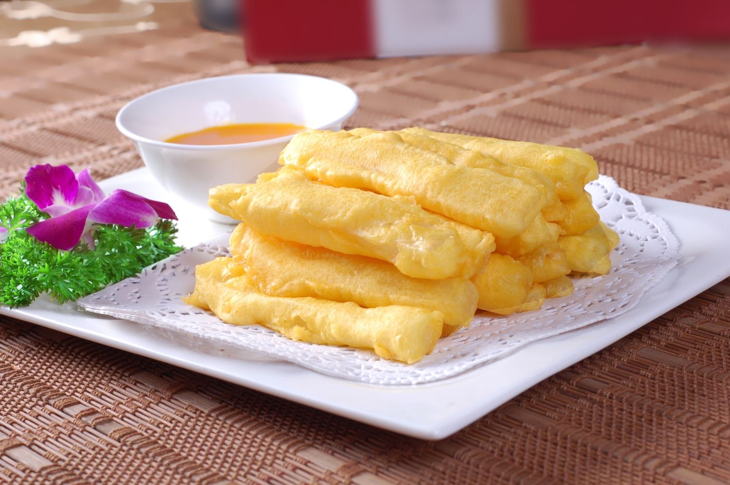 餐饮美食川菜蜜汁冬瓜钱高清图片