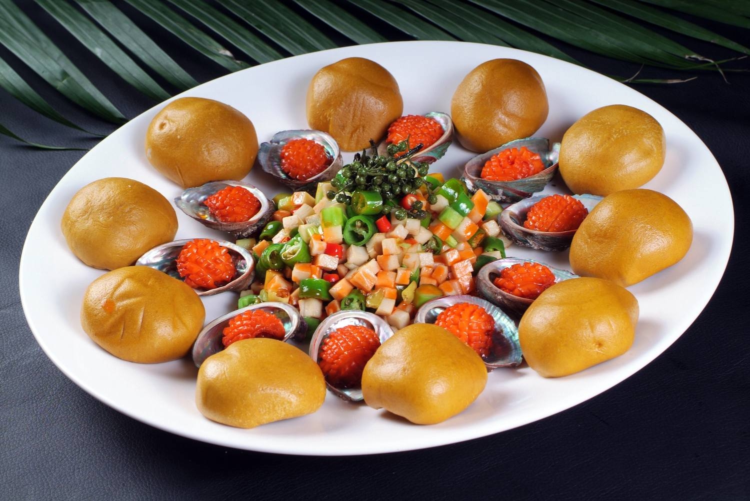 高清图片餐饮美食川菜热大麦香酿鲜鲍高清图片