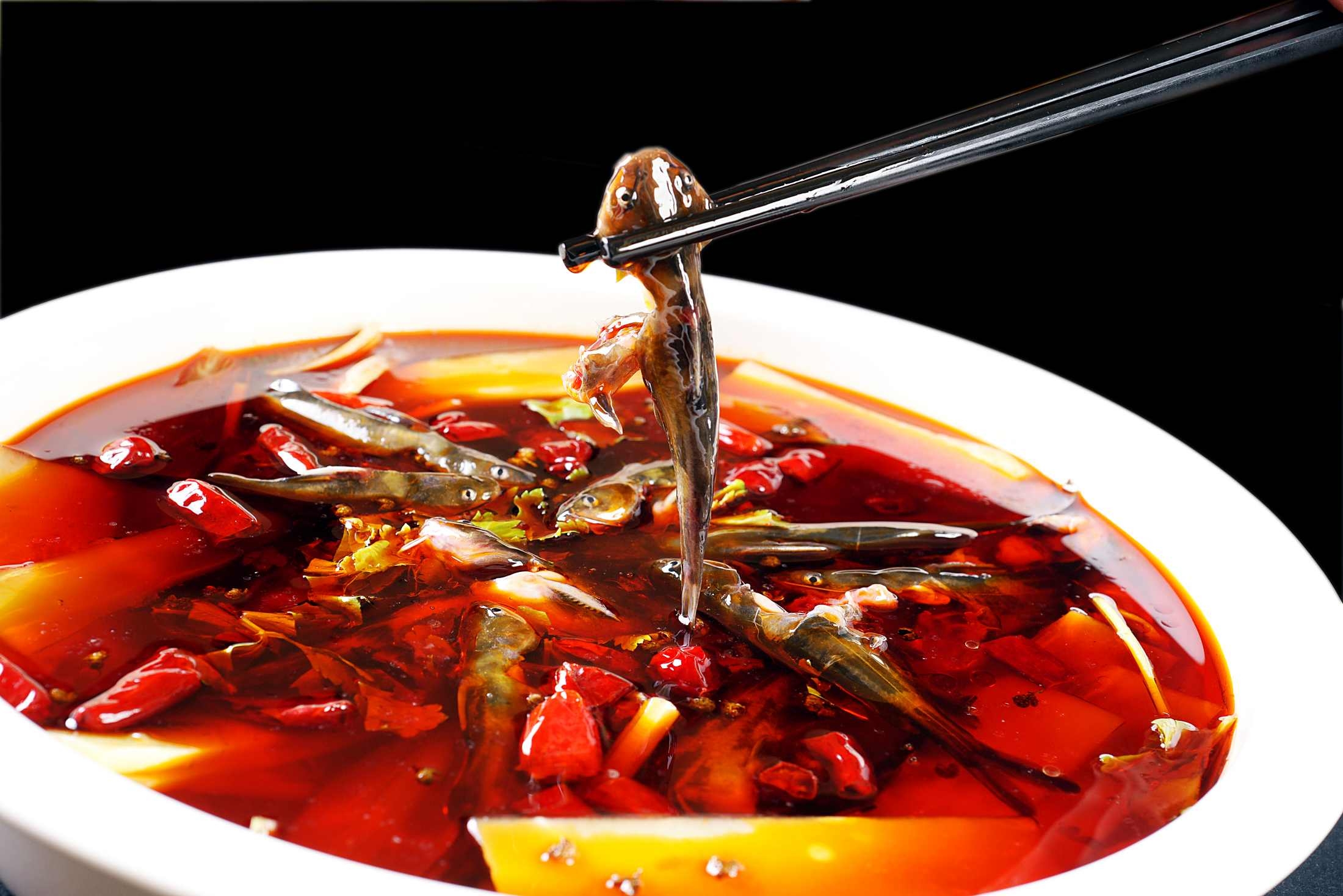 餐饮美食麻辣三角蜂宣传图片灯箱