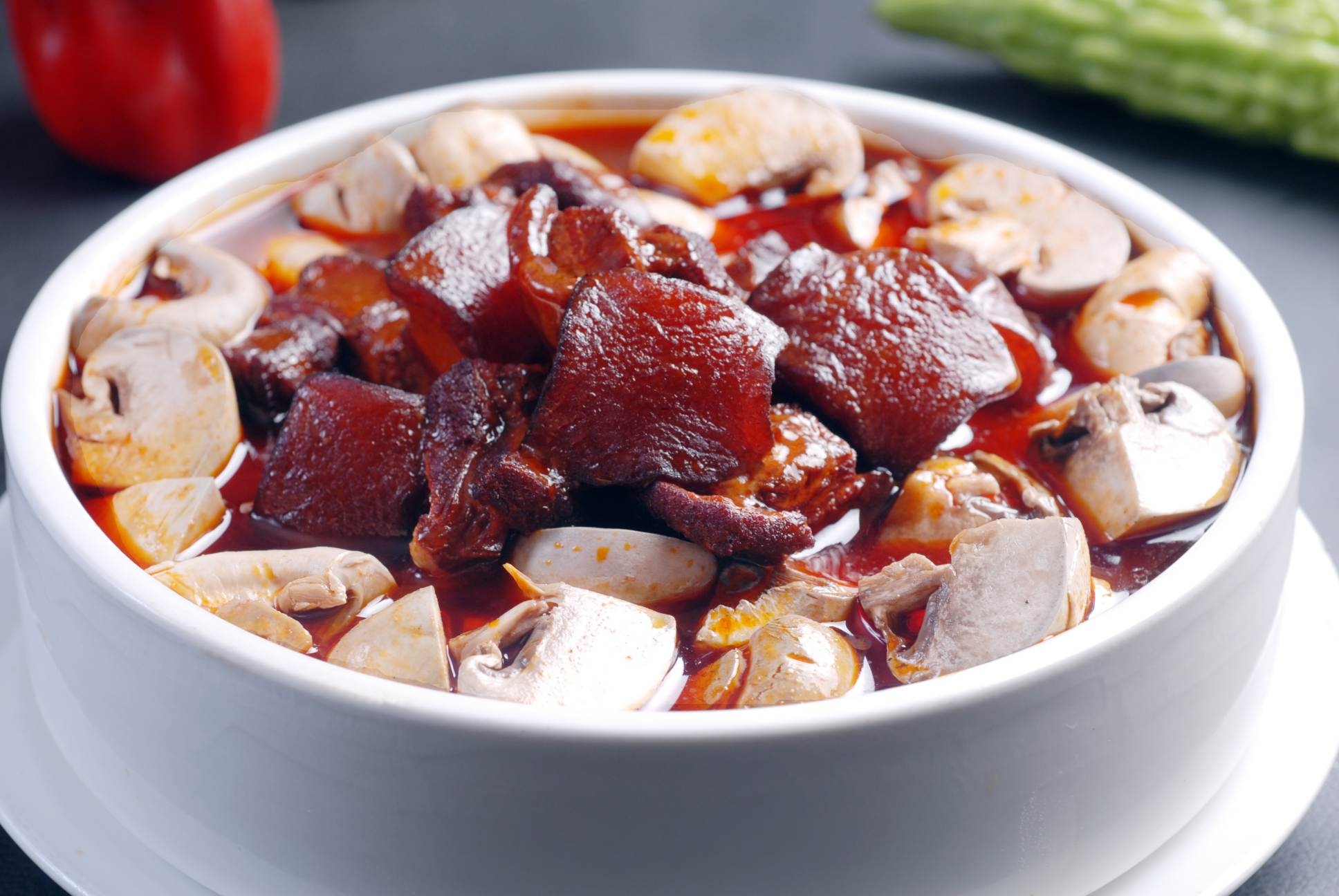 餐饮美食热-杏鲍菇毛家肉宣传图片灯箱